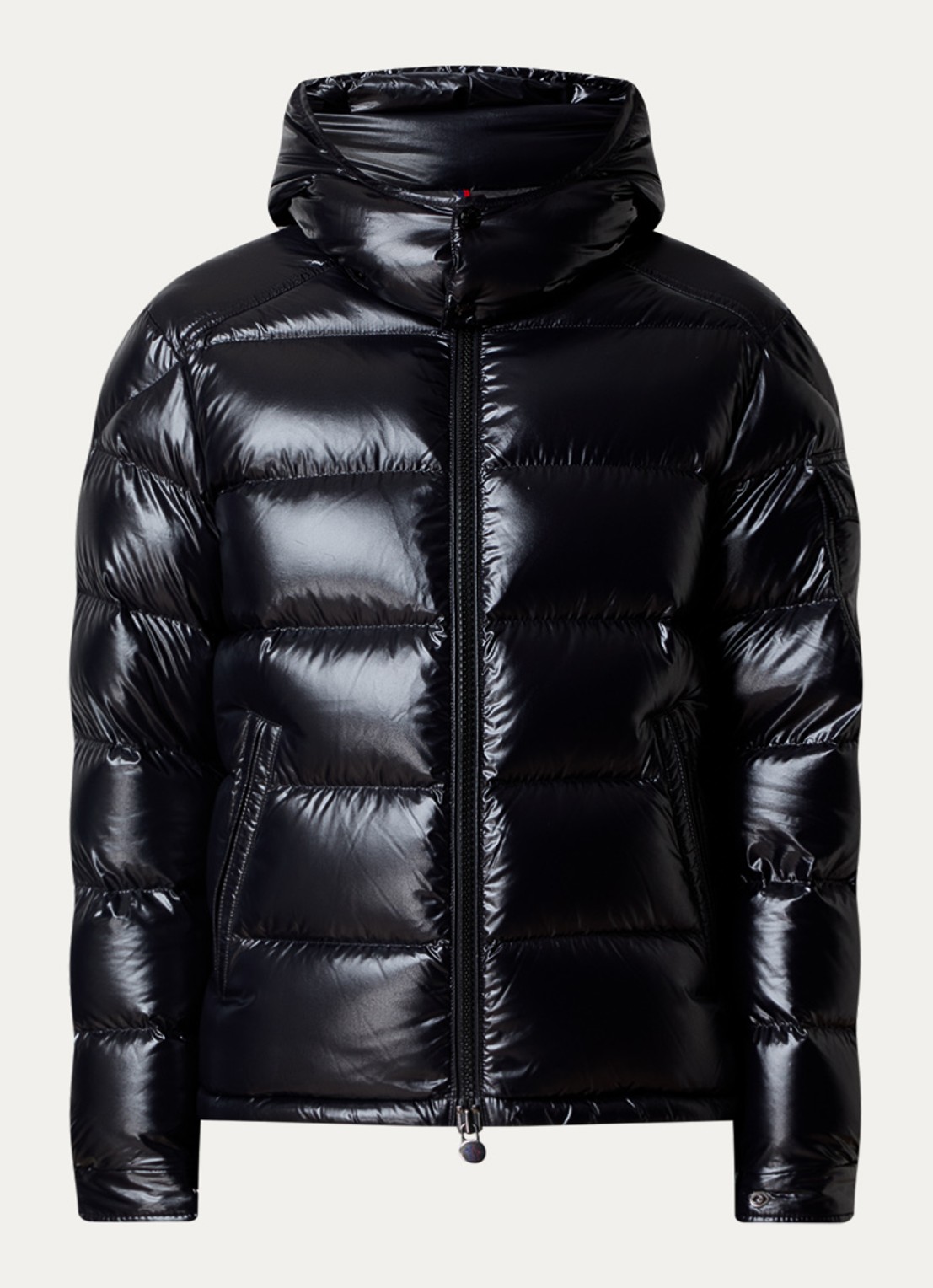 Moncler Maya pufferjas met donsvulling - voorkant 4 zwart