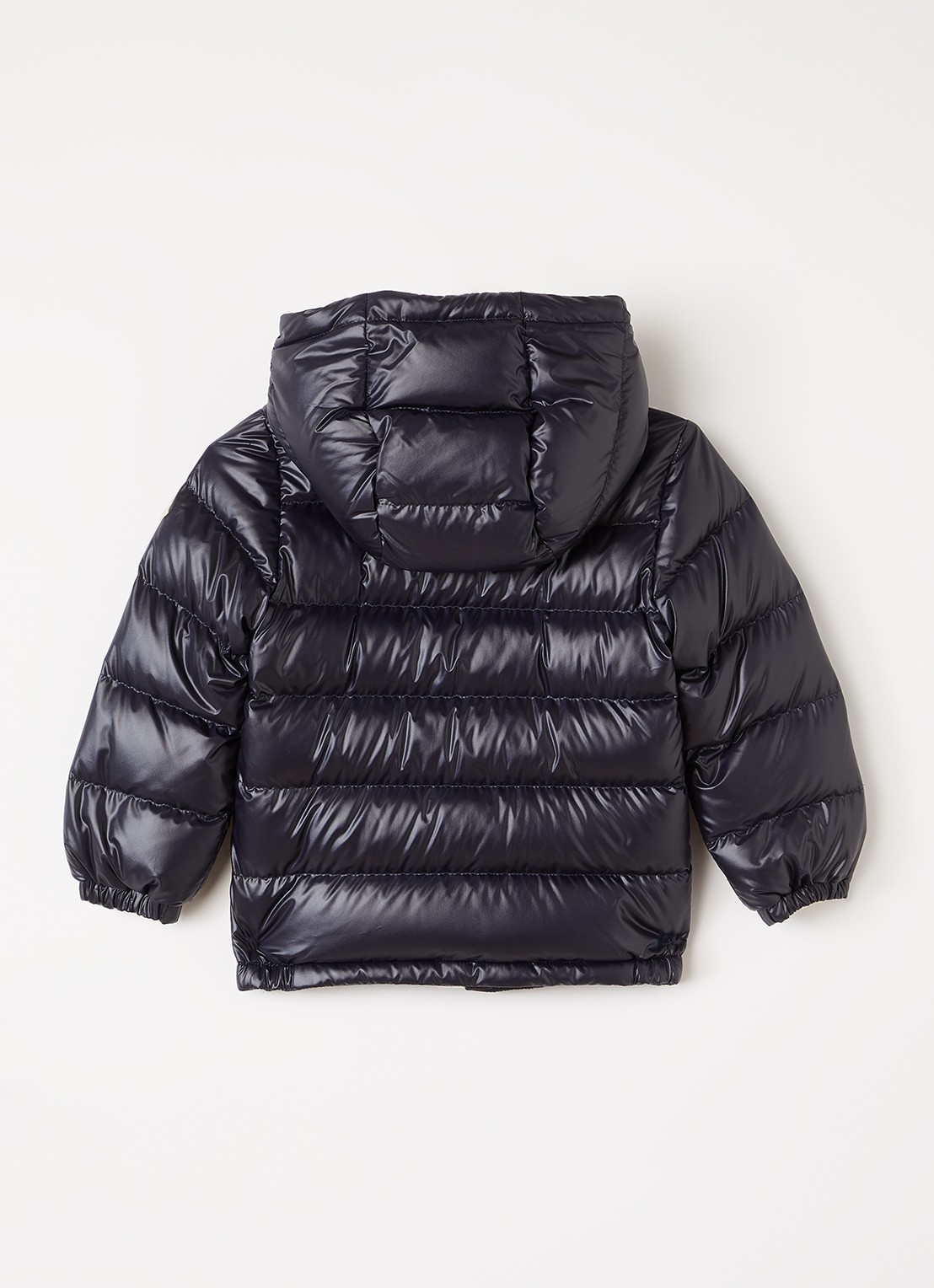 Moncler Mesles pufferjack met donsvulling - achterkant donkerblauw
