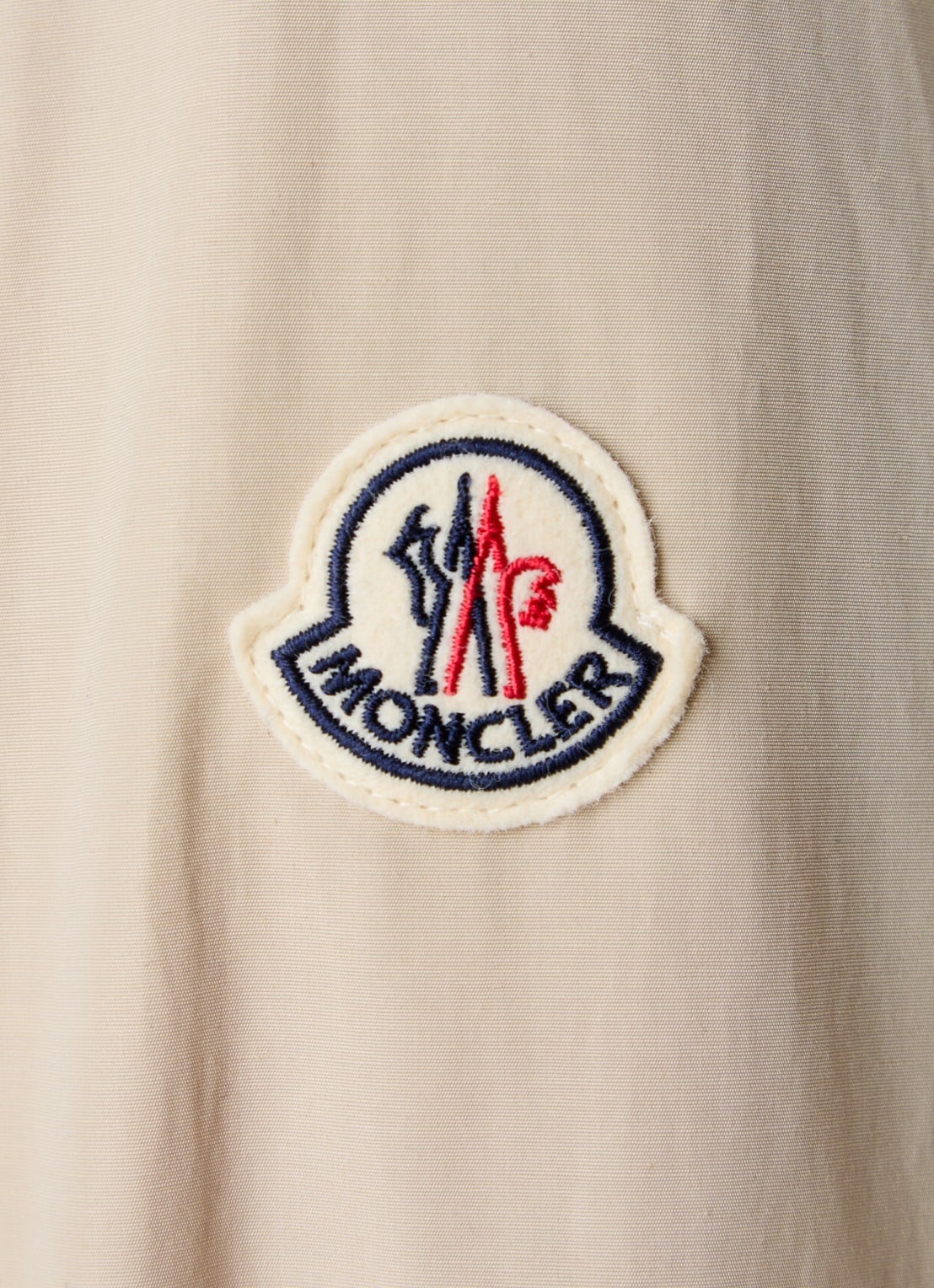 Moncler Midi blousejurk met strikceintuur - detail 5 beige