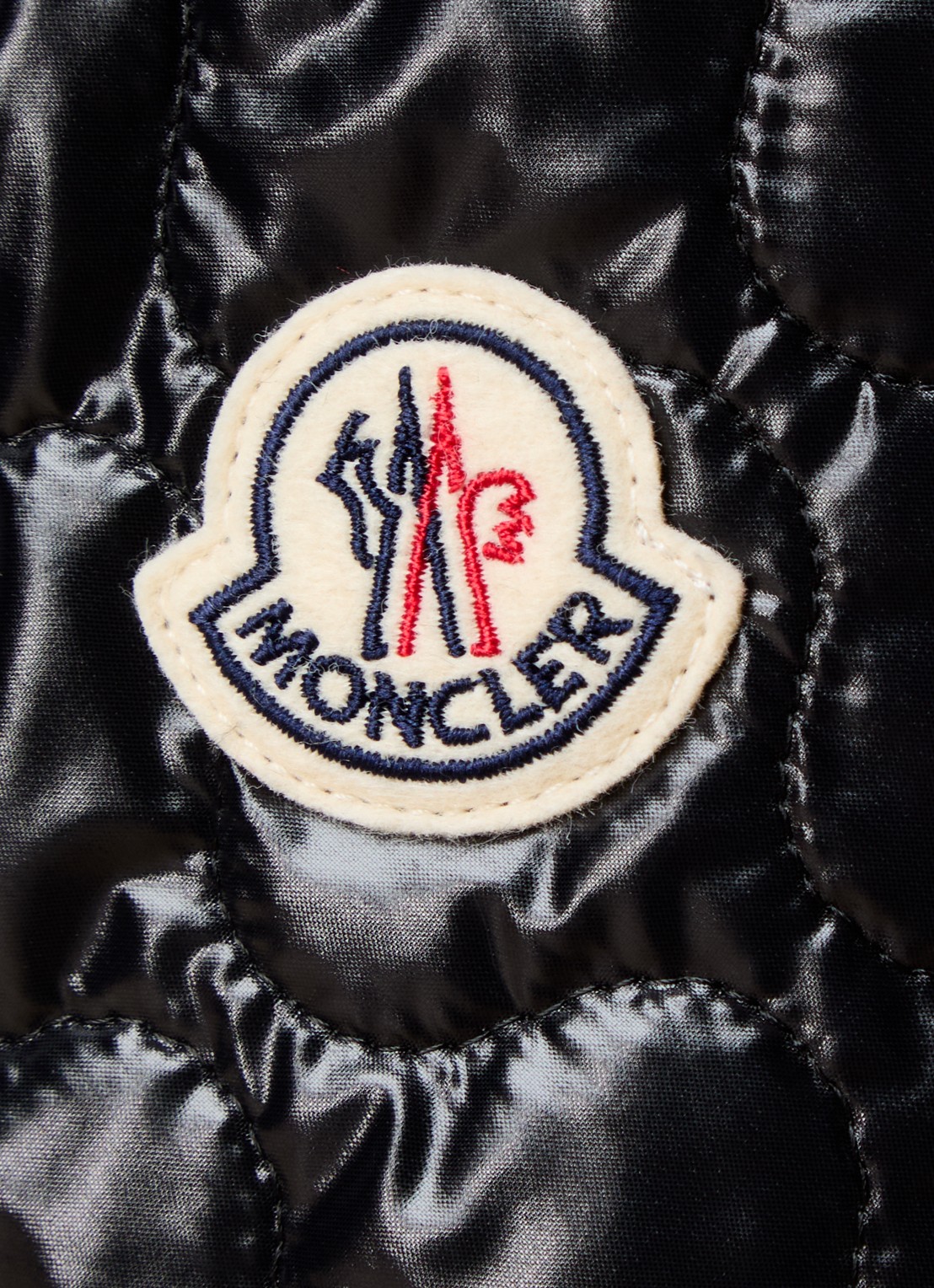 Moncler Midi rok met quilt patroon - detail 2 zwart