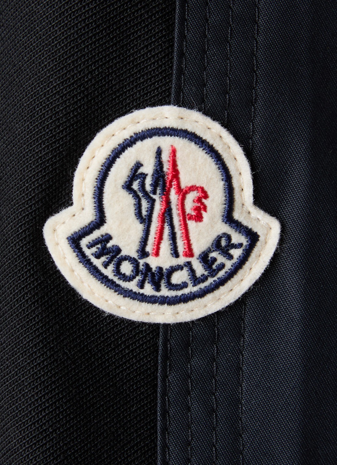 Moncler Mini jurk met klepzakken en logo - detail 2 zwart