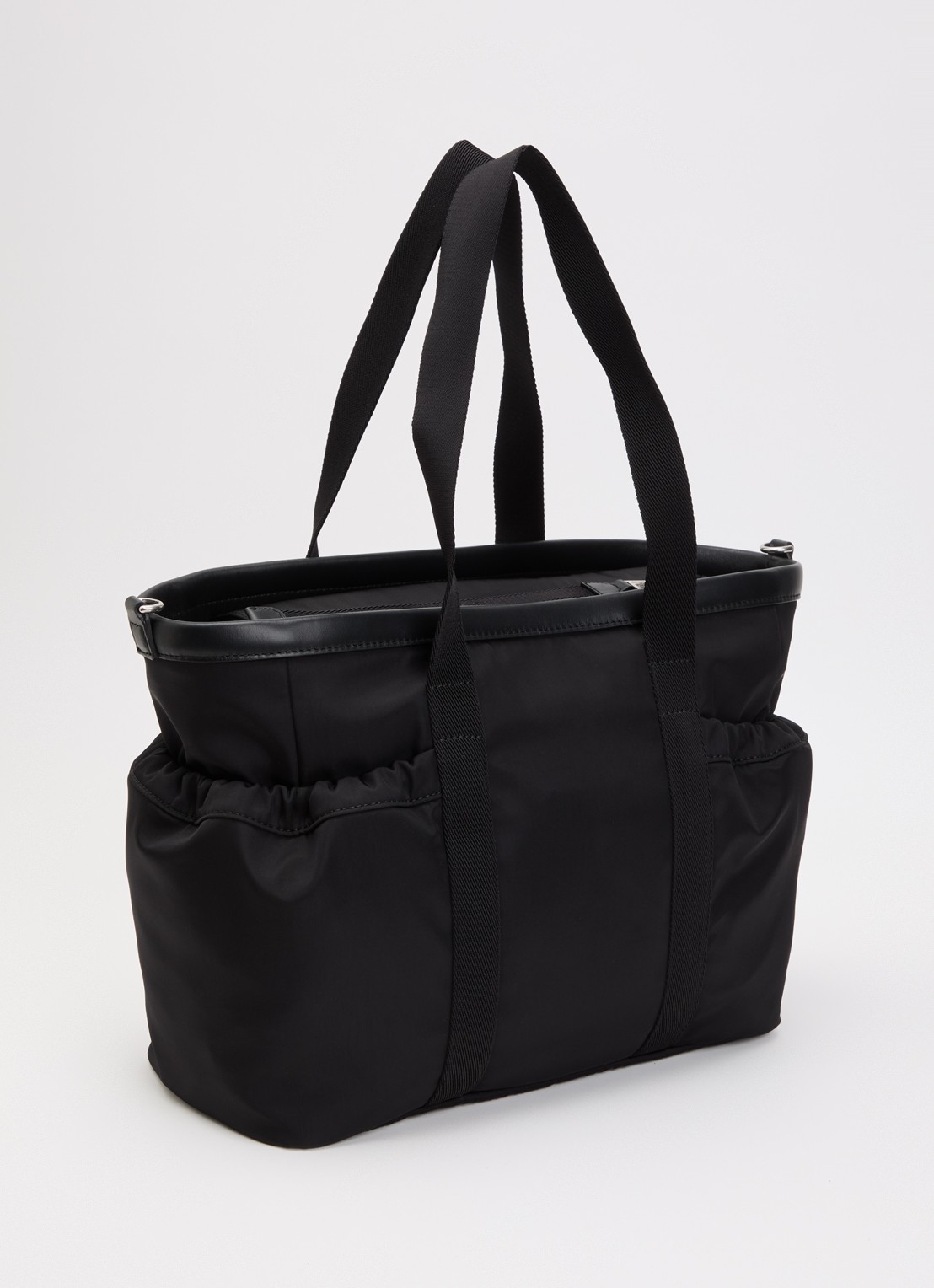 Moncler Mom-Bag met afneembare schouderriem - achterkant zwart