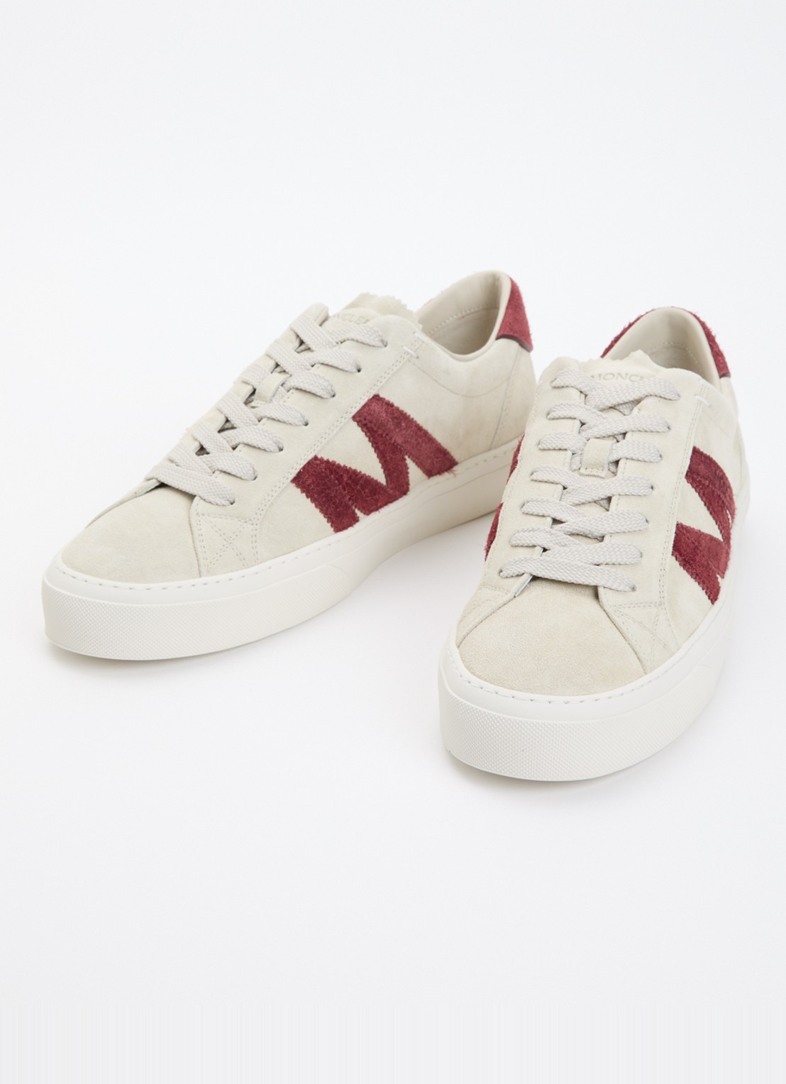 Moncler Monaco2 sneaker van suède - detail 3 beige