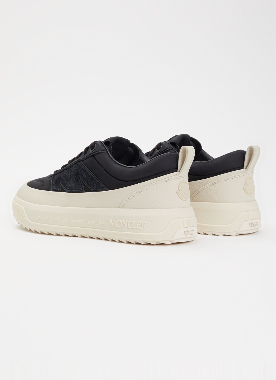 Moncler Monpulse sneaker met suède details - achterkant 5 zwart