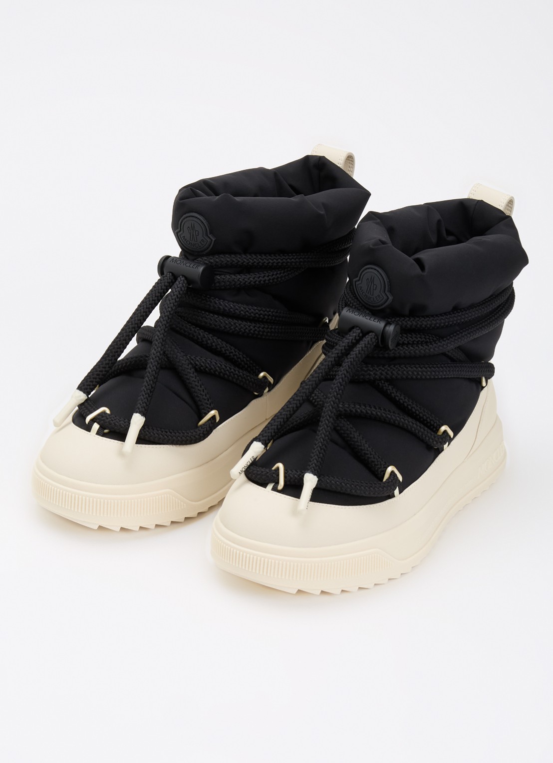 Moncler Monpulse snowboot met waterafstotende coating - detail zwart