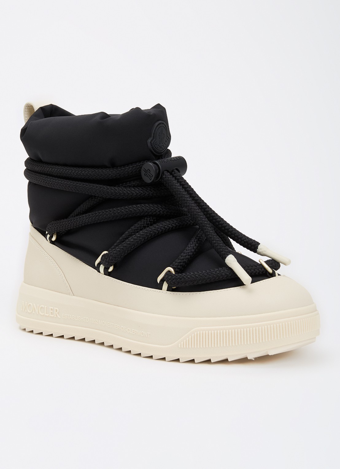 Moncler Monpulse snowboot met waterafstotende coating - voorkant 5 zwart