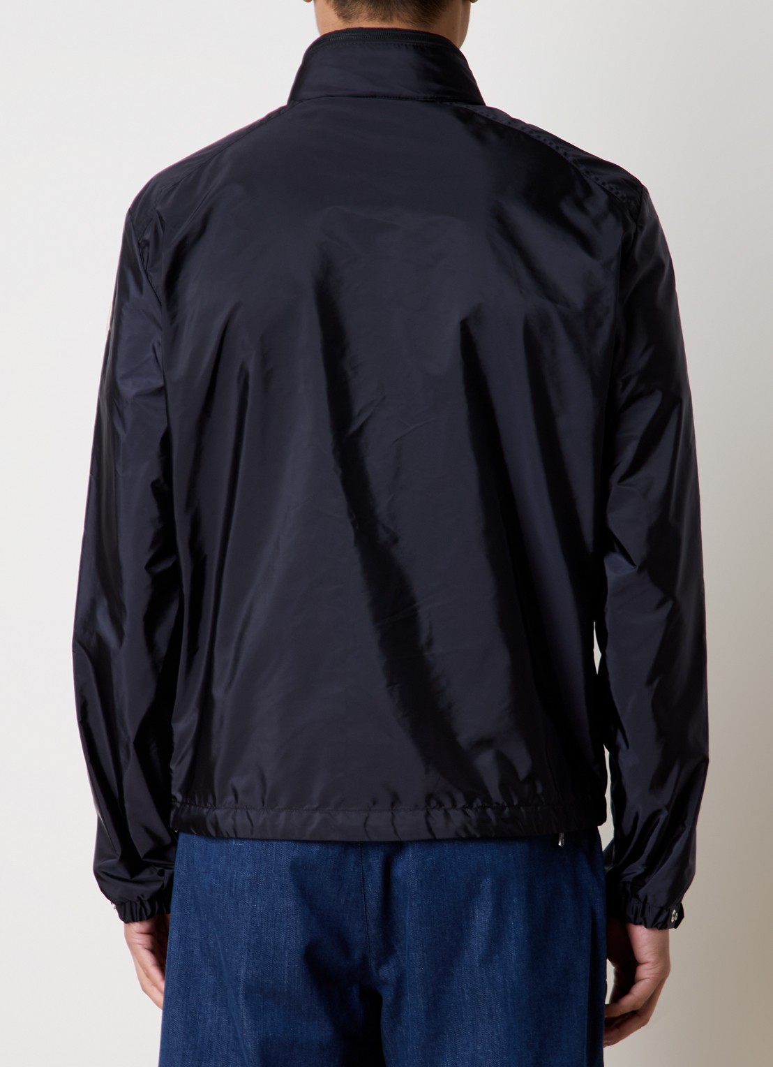 Moncler Montriond windjack met opbergbare capuchon - achterkant donkerblauw