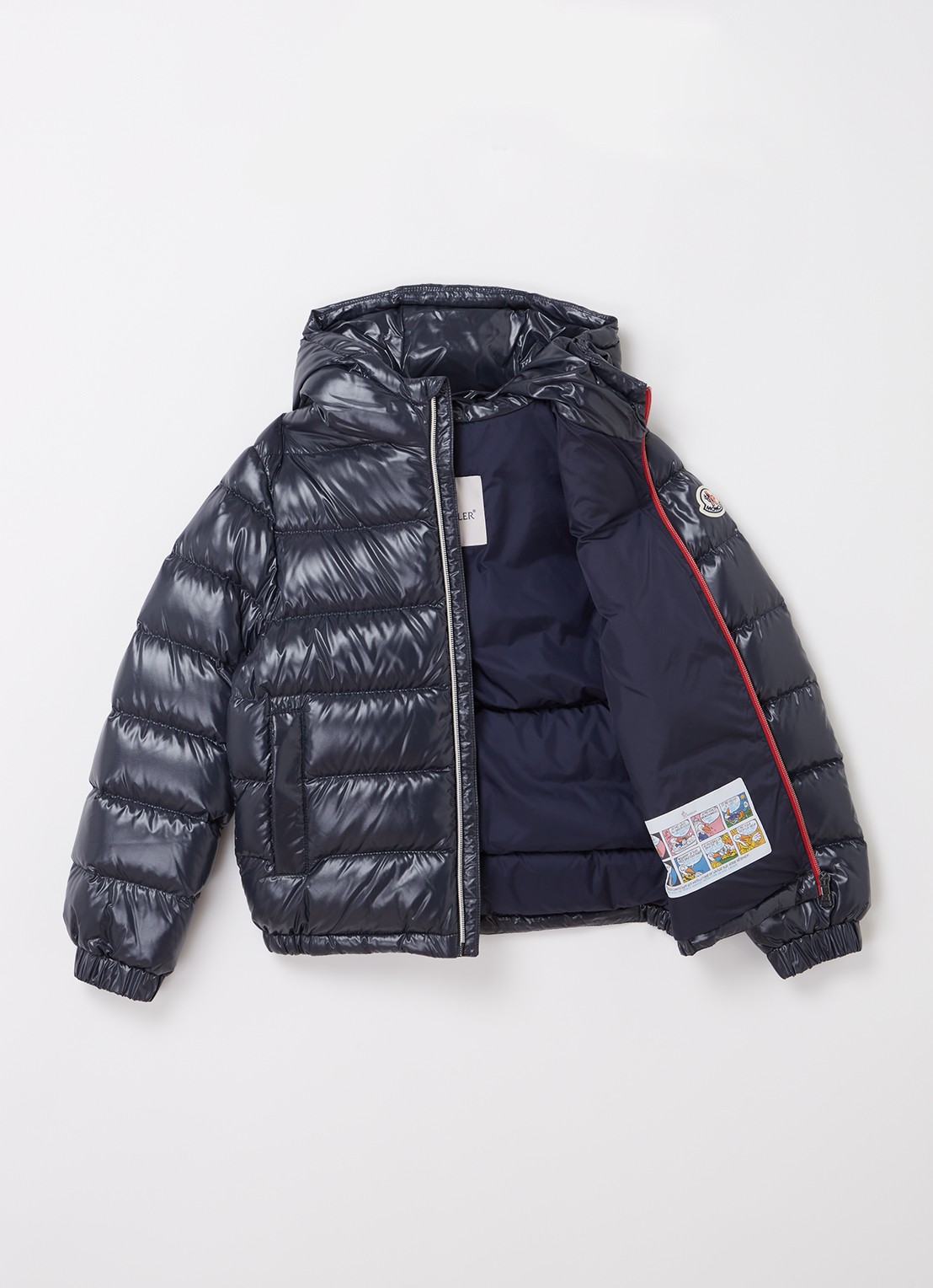 Moncler New Aubert gewatteerde jas met donsvulling - voorkant 3 blauw