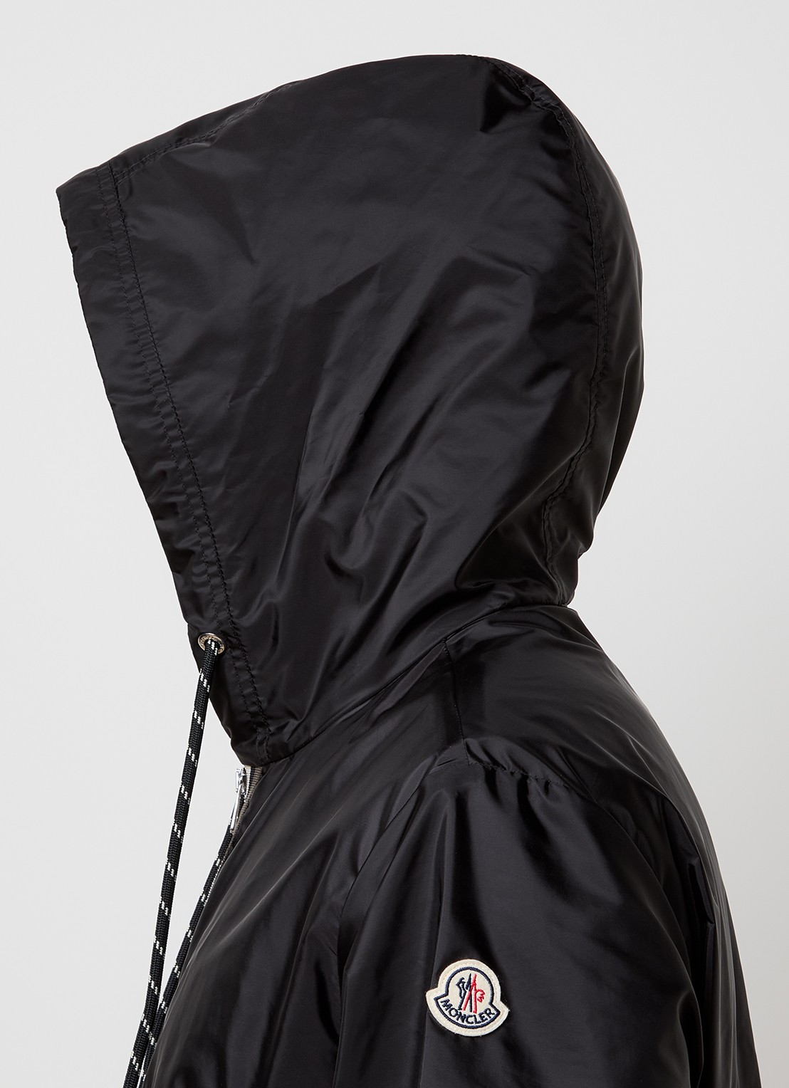 Moncler Nidge windjack met capuchon en steekzakken - detail 4 zwart