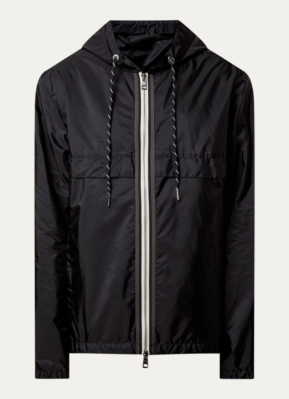 Moncler Nidge windjack met capuchon en steekzakken - voorkant 5 zwart