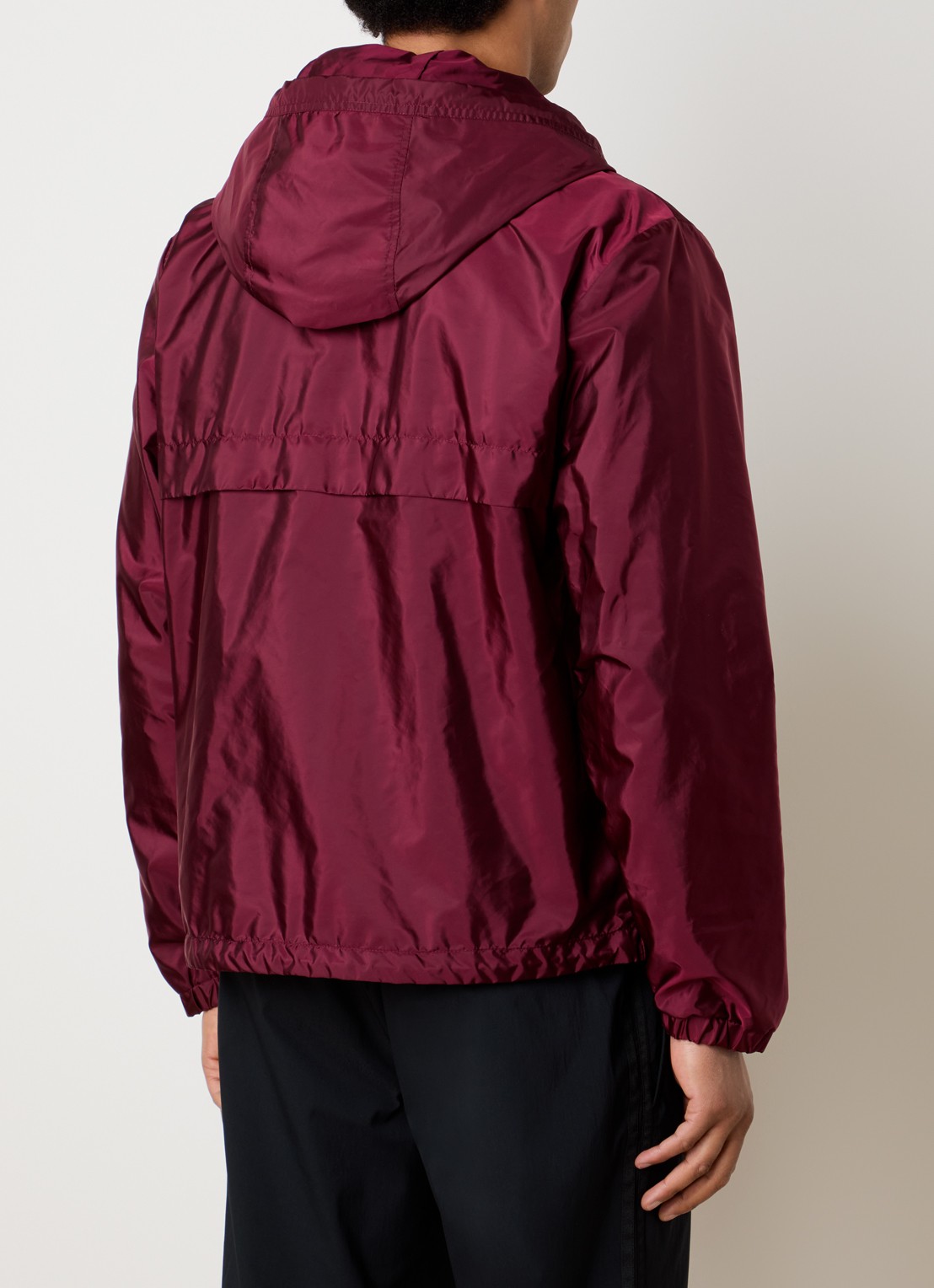 Moncler Nidge windjack met capuchon en steekzakken - achterkant 6 aubergine