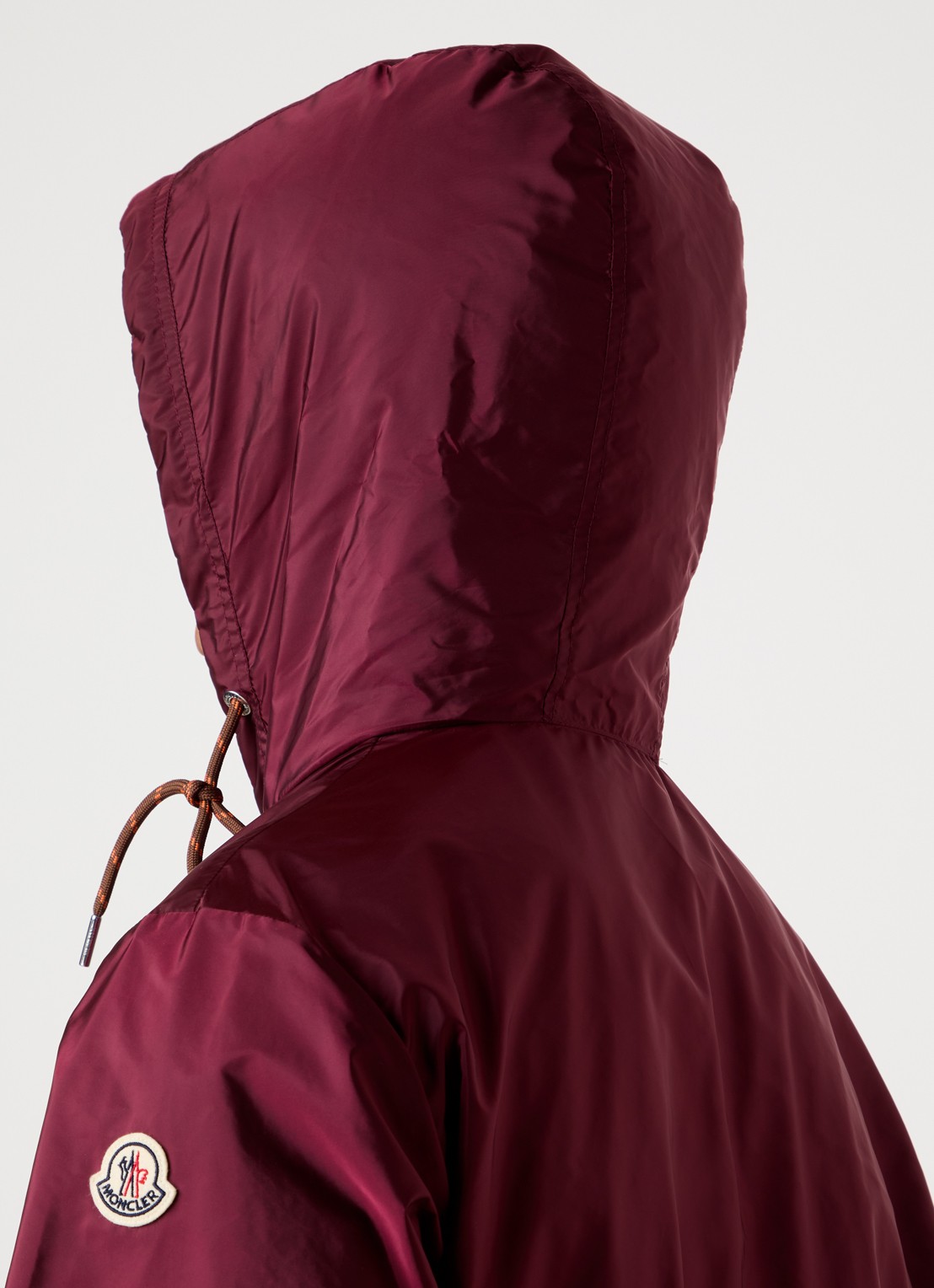 Moncler Nidge windjack met capuchon en steekzakken - detail 5 aubergine