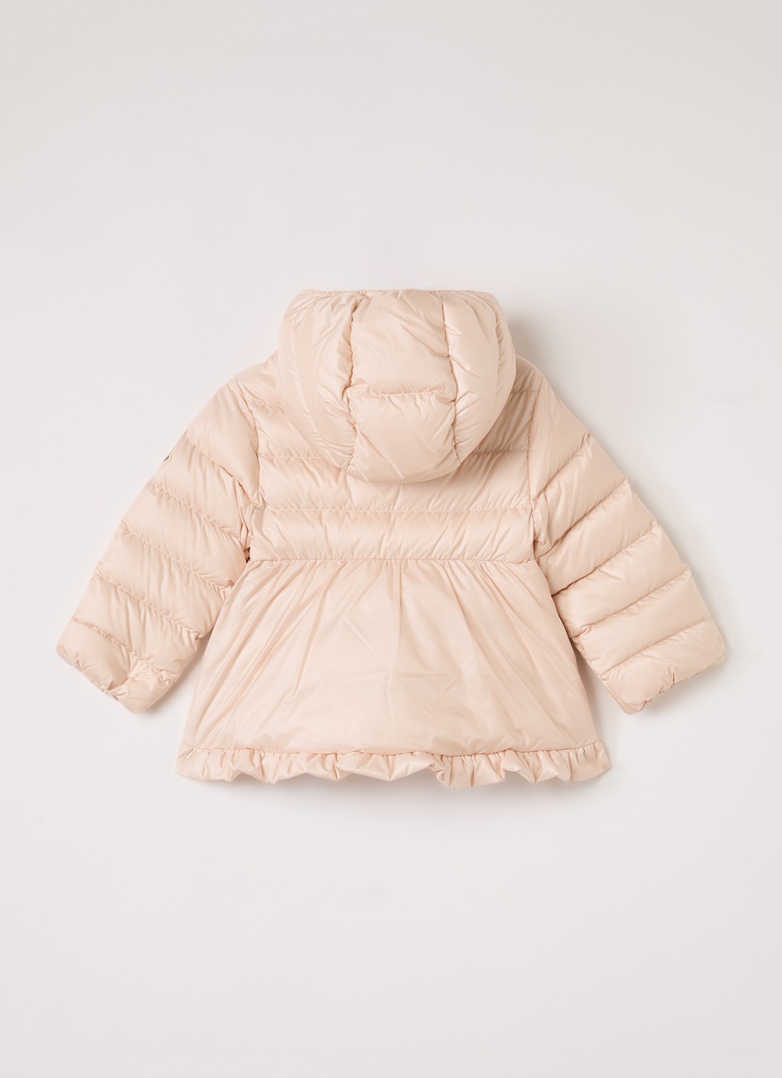 Moncler Odile puffer jack met donsvulling - achterkant 4 zalmroze