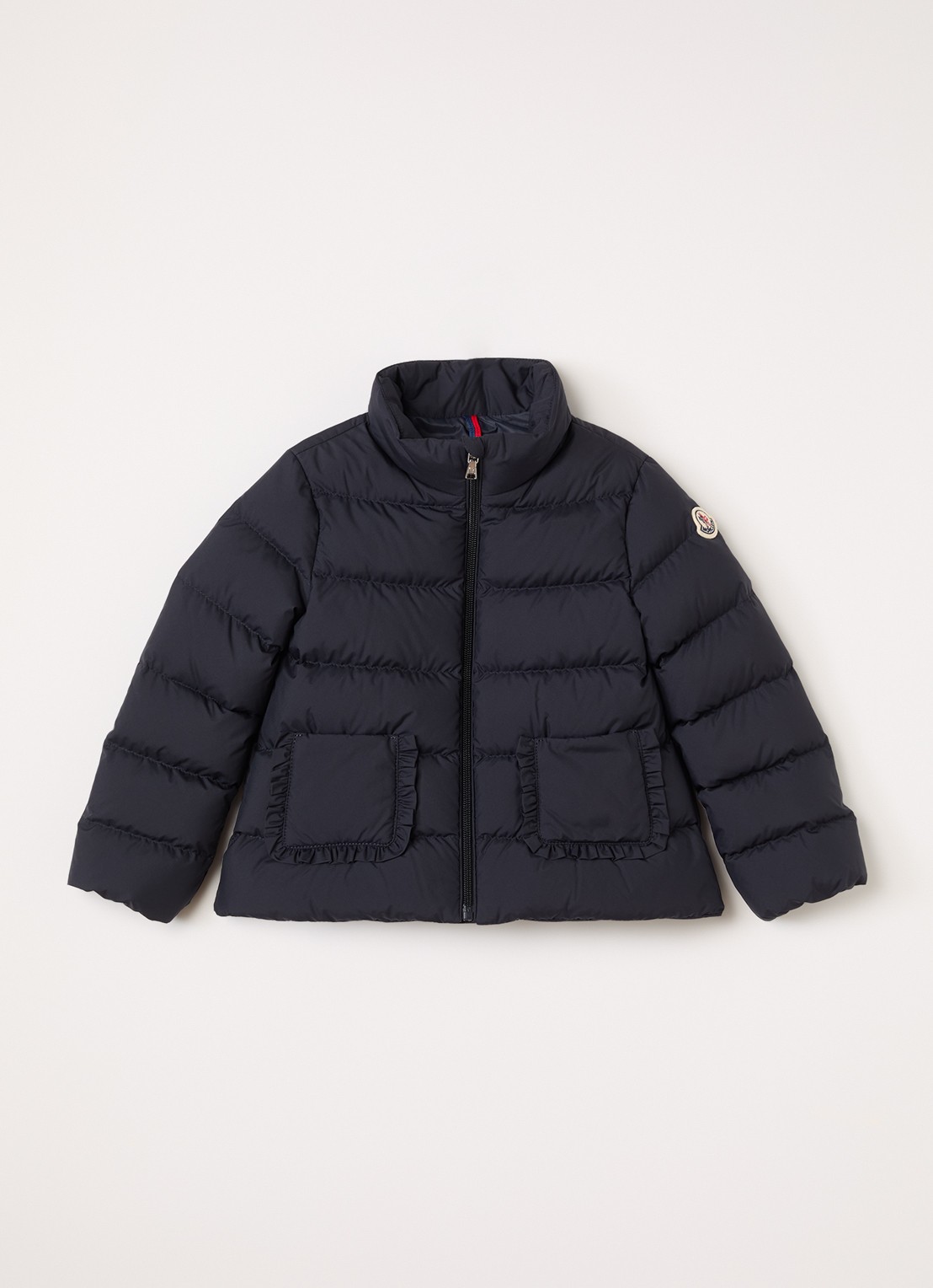 Moncler Onica puffer jack met donsvulling - voorkant 2 donkerblauw
