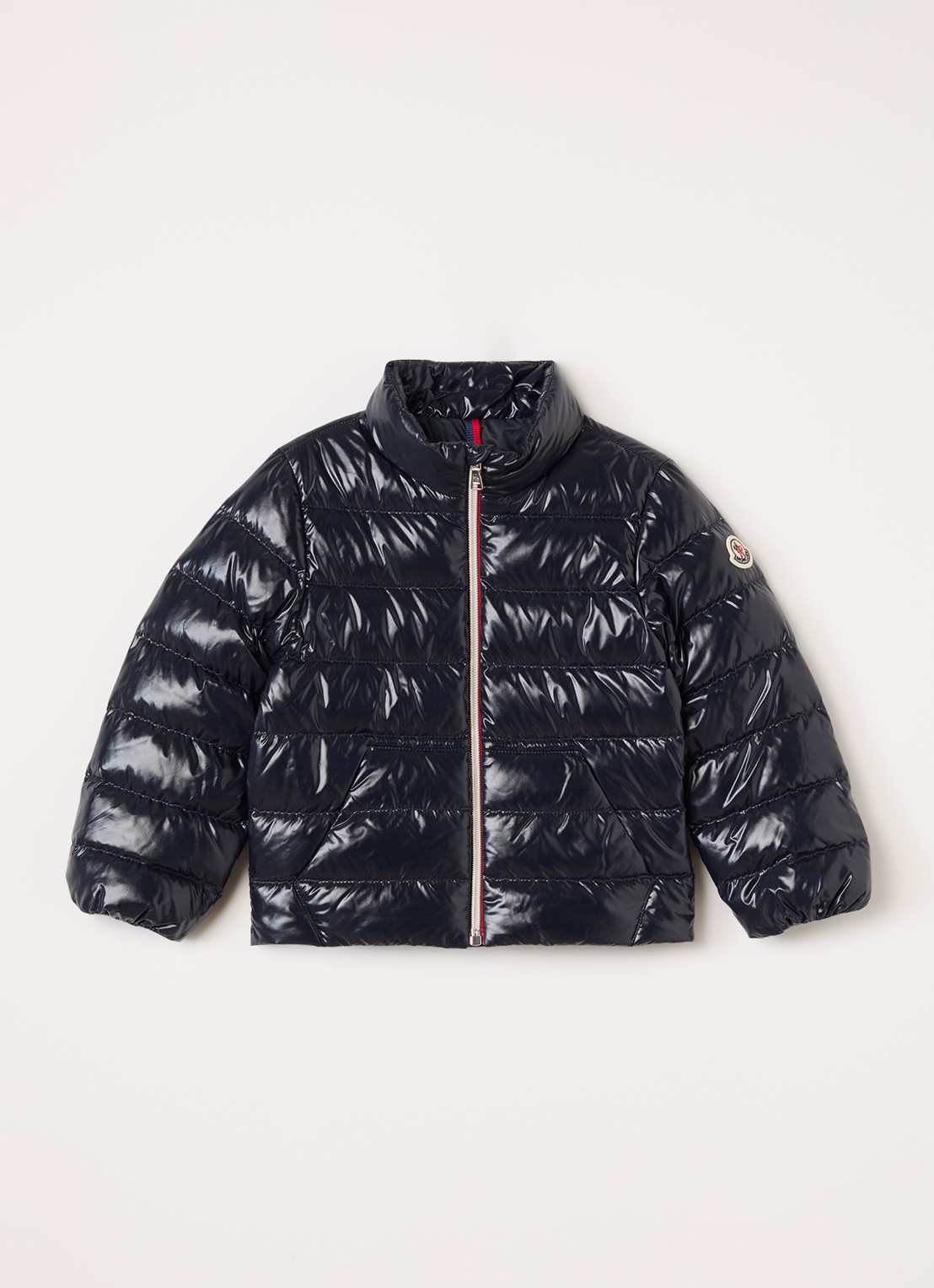Moncler Othoniel puffer jack met donsvulling - voorkant donkerblauw