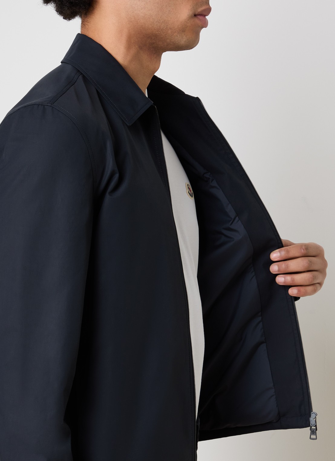 Moncler Overshirt met ritszakken - detail 2 donkerblauw