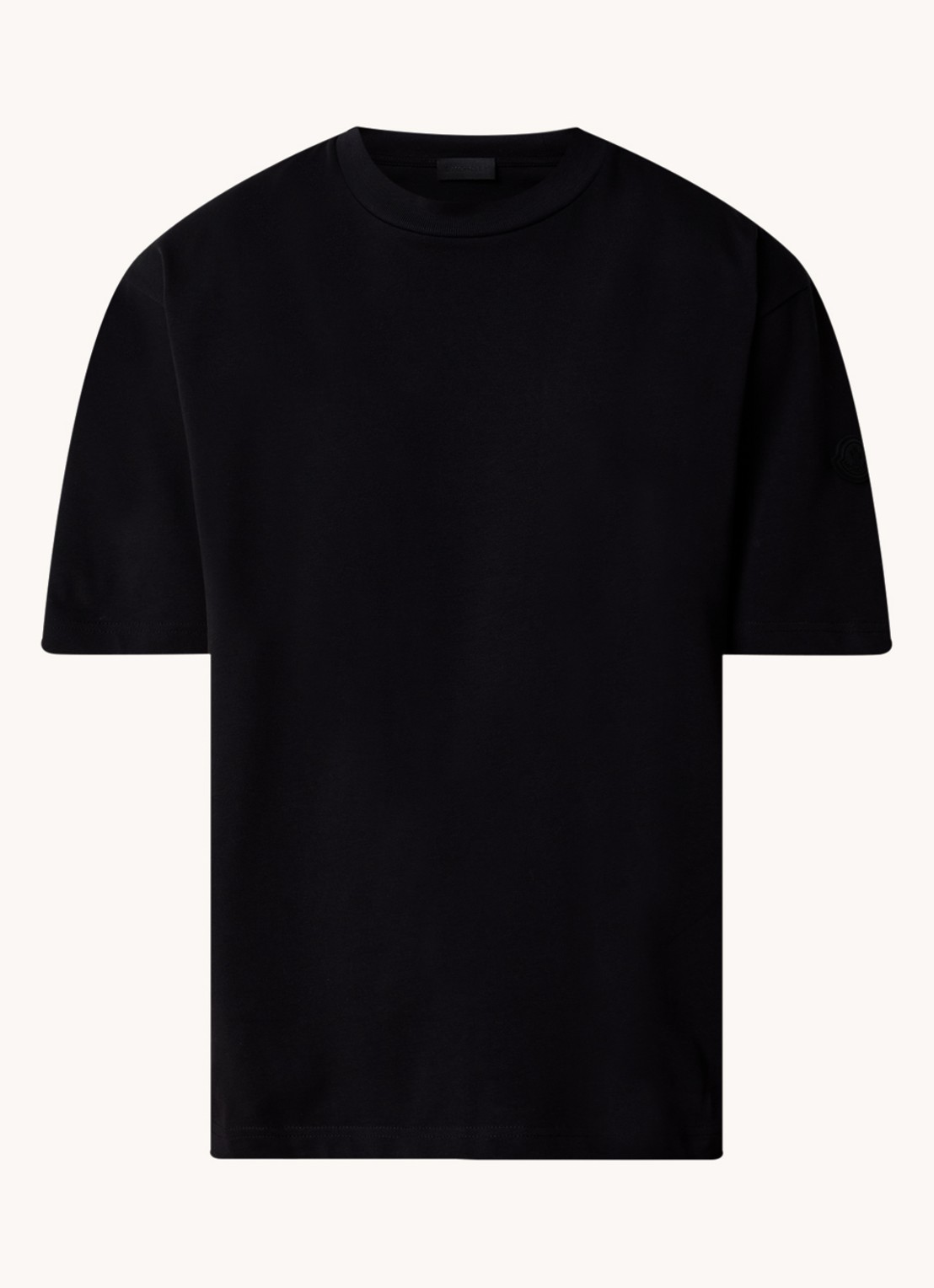 Moncler Oversized T-shirt met backprint - voorkant 4 zwart