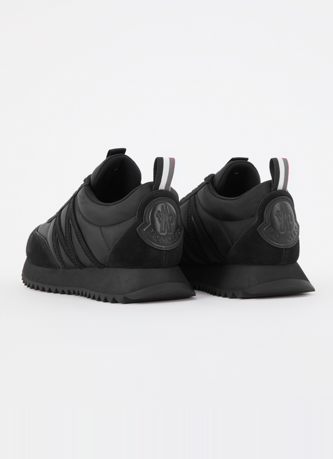 Moncler Pacey sneaker met suéde details - achterkant 5 zwart