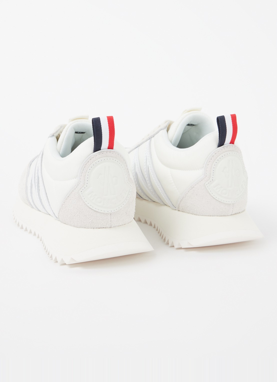 Moncler Pacey sneaker met suède details - achterkant 7 wit