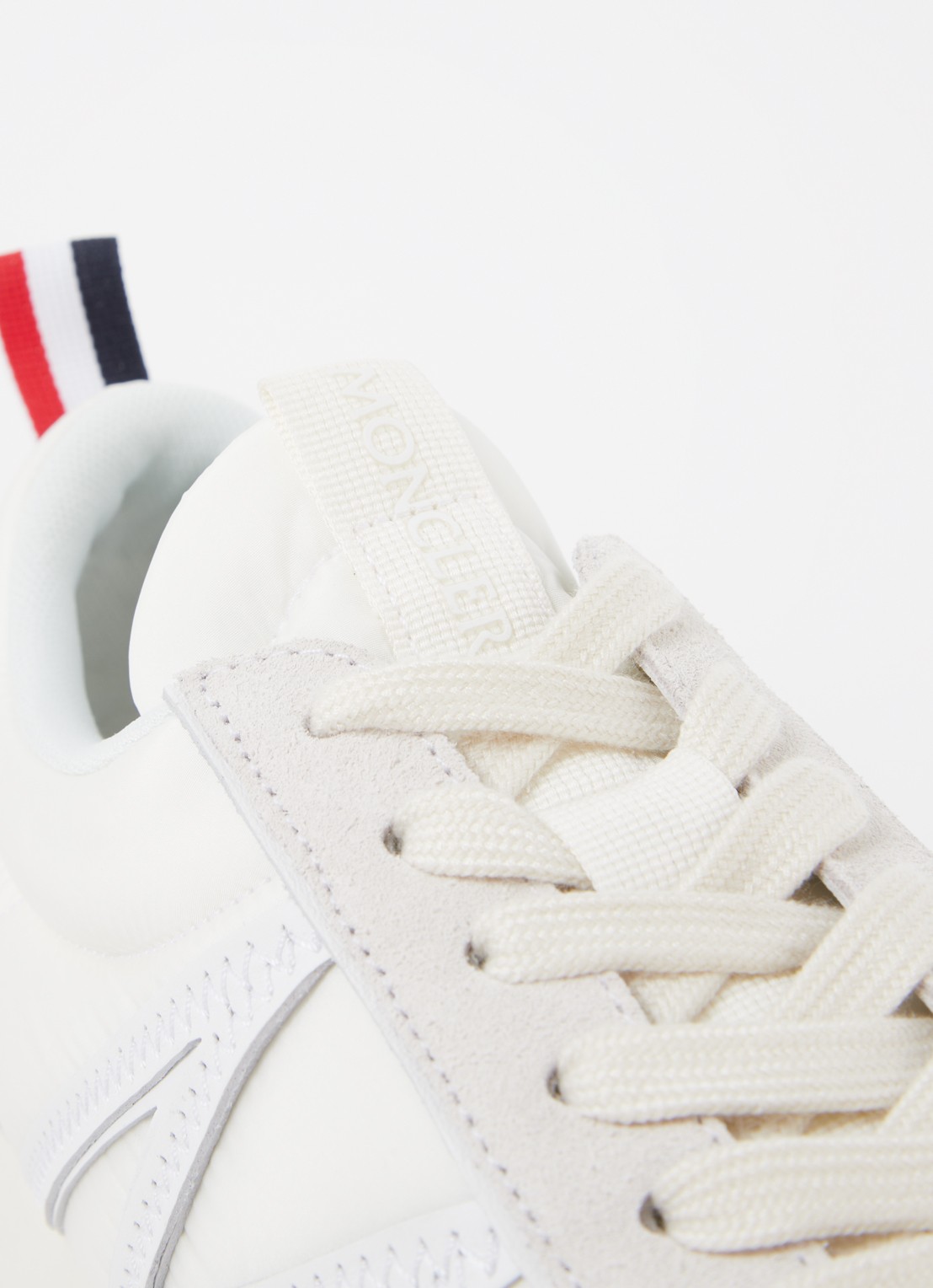 Moncler Pacey sneaker met suède details - detail 4 wit