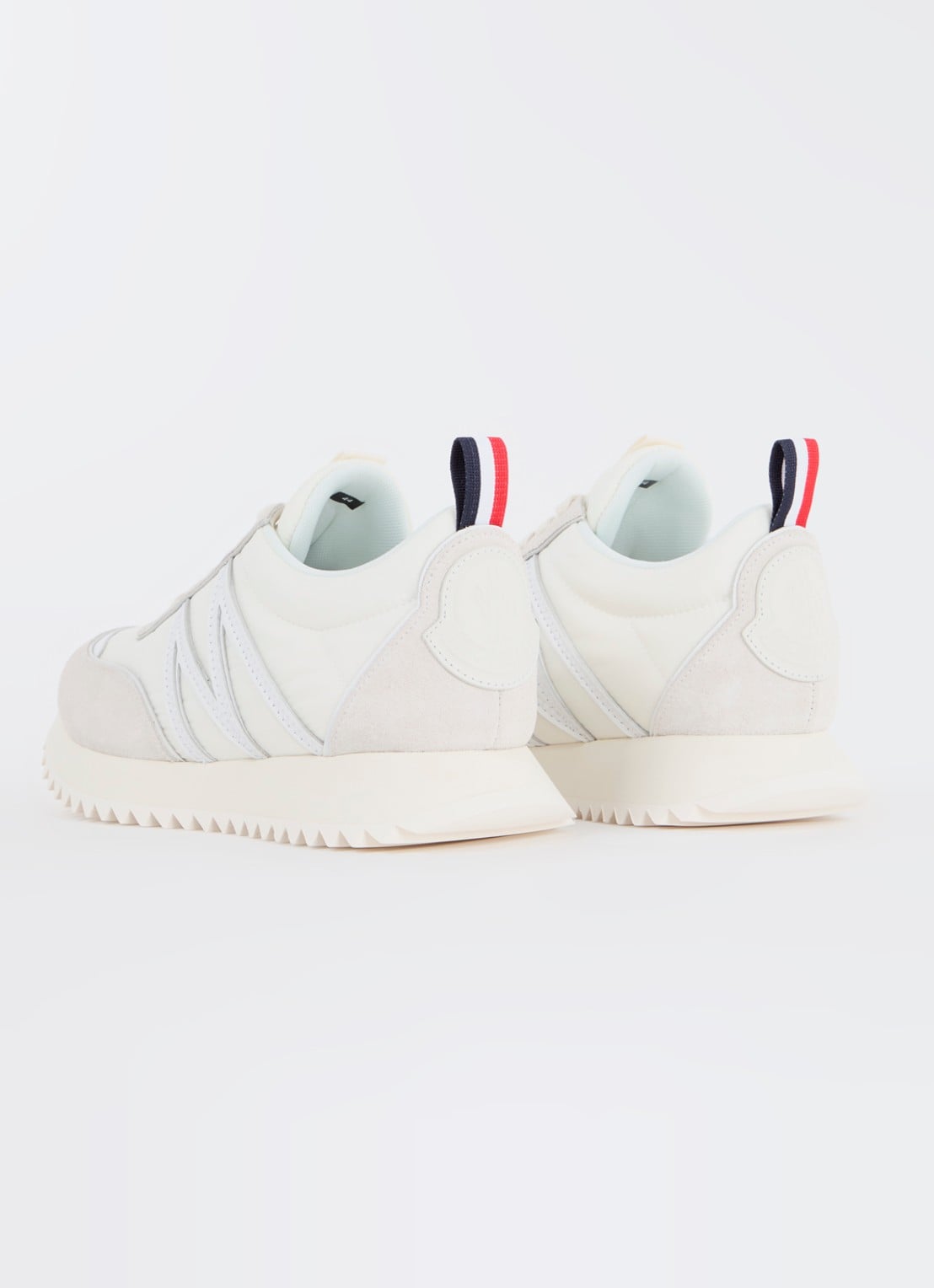 Moncler Pacey sneaker met suéde details - achterkant 5 wit