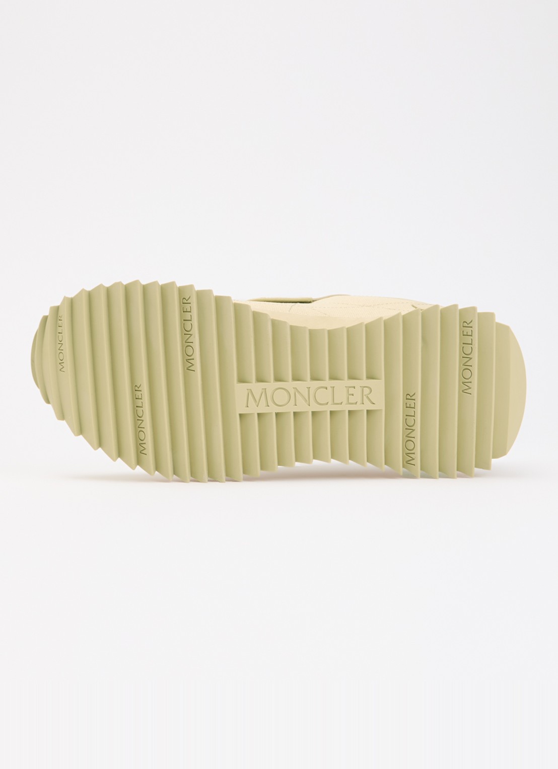 Moncler Pacey2 sneaker met suède details en logo - detail 3 gebroken wit