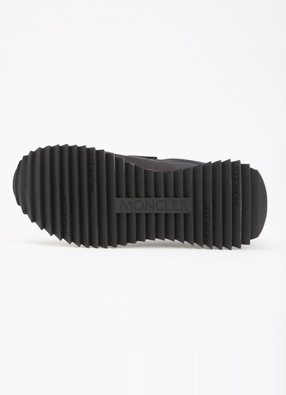 Moncler Pacey2 sneaker met suède details en logo - detail 5 zwart