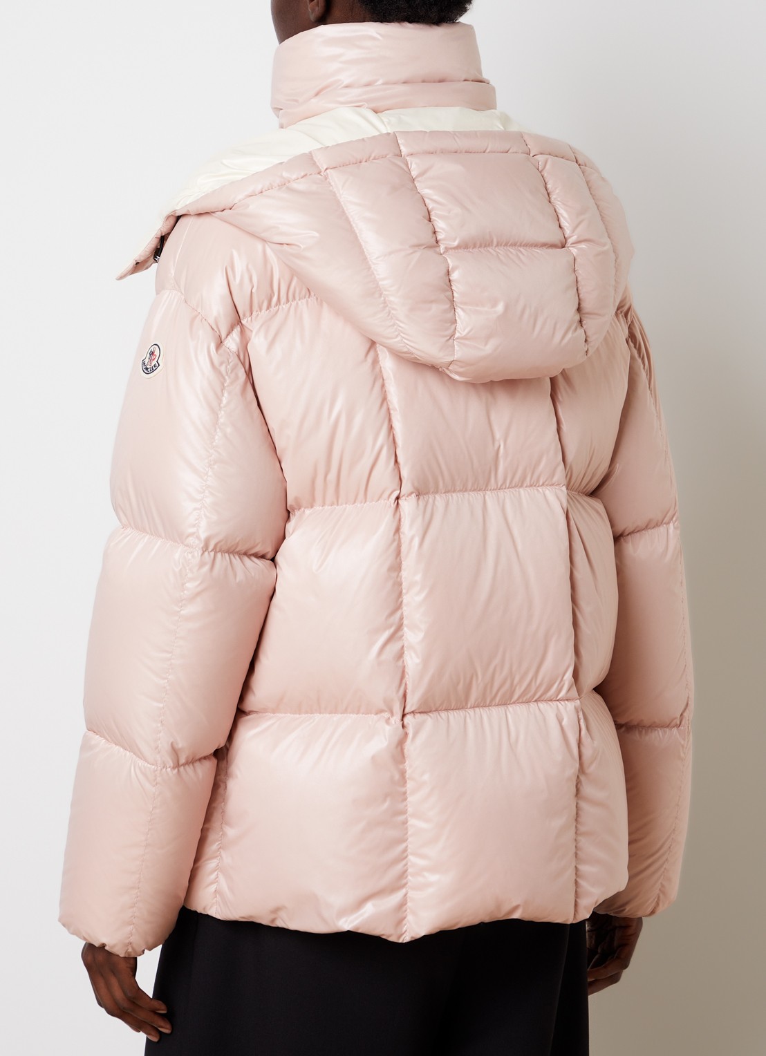 Moncler Parana puffer jack met donsvulling en ritszakken - achterkant 6 roze