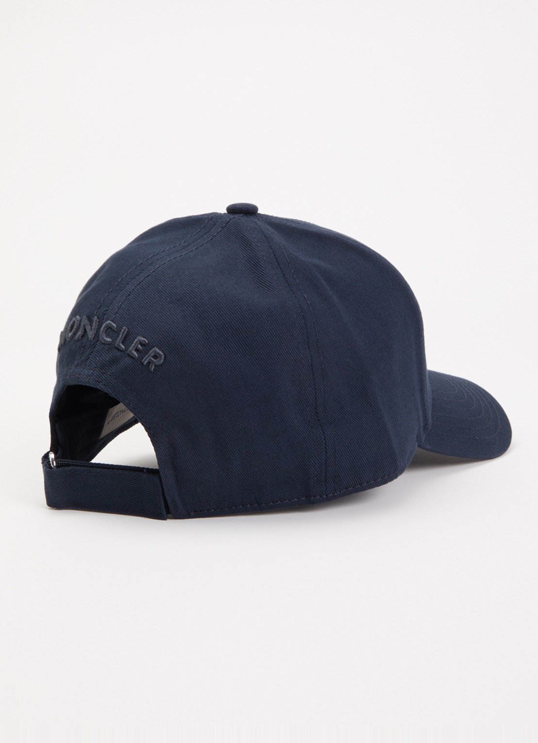 Moncler Pet met logo - detail donkerblauw