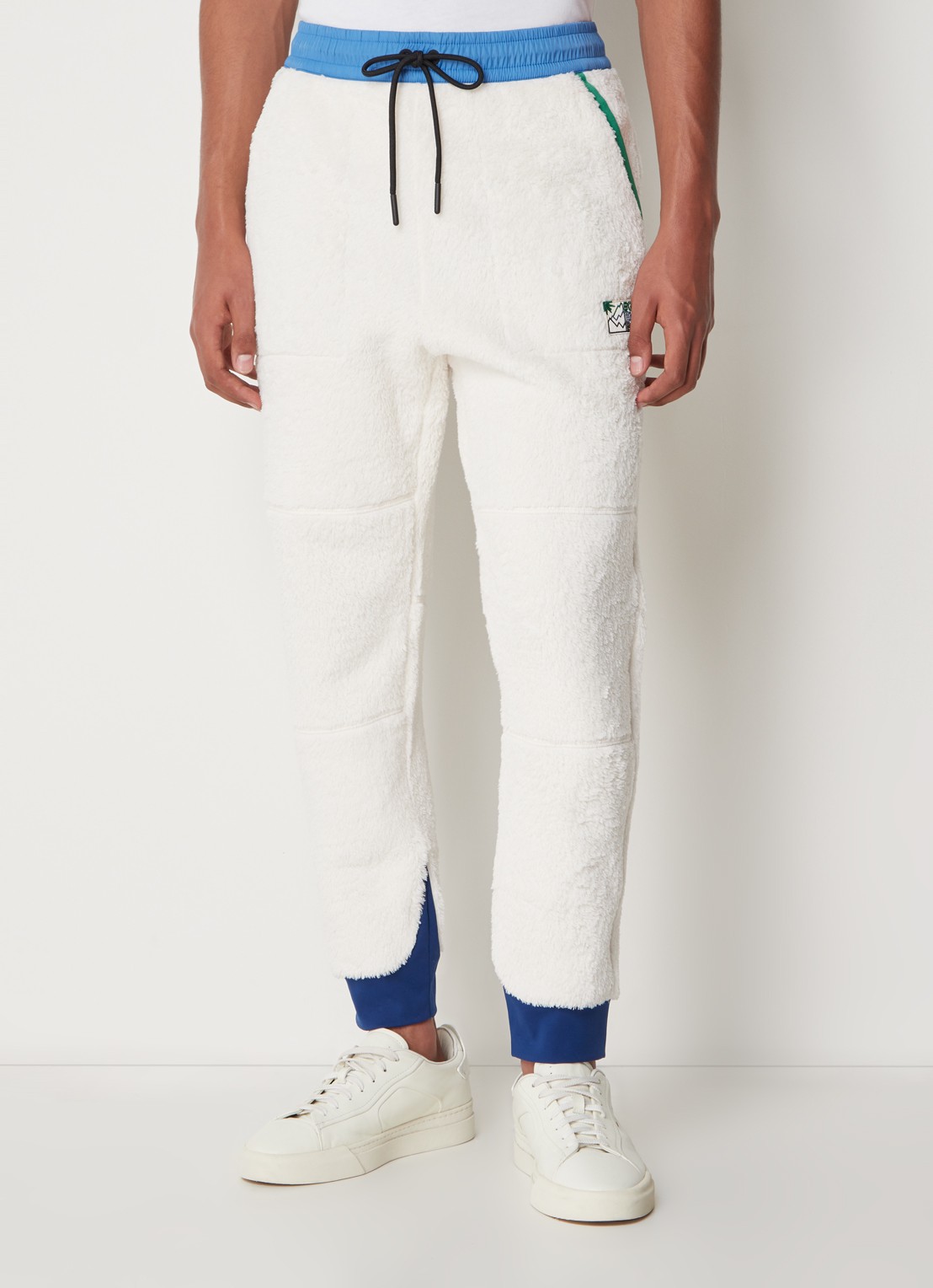 Moncler Polartec tapered fit joggingbroek van fleece - detail 2 wit
