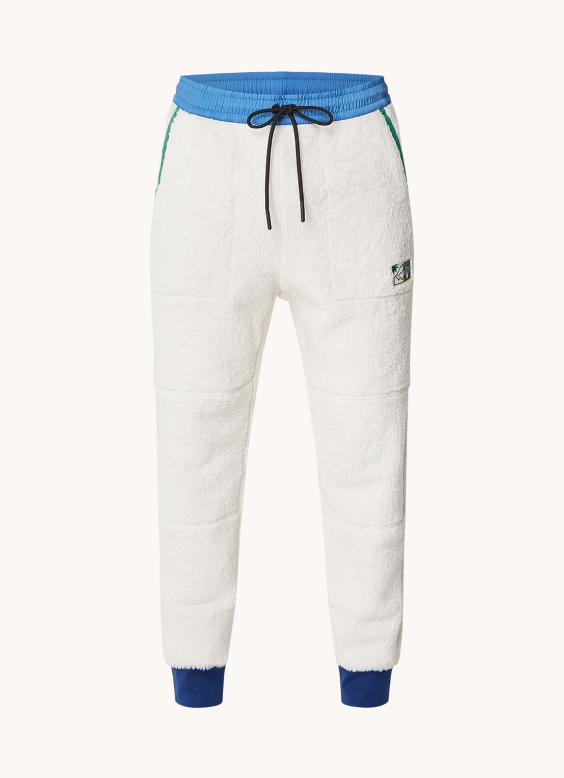 Moncler Polartec tapered fit joggingbroek van fleece - voorkant 5 wit