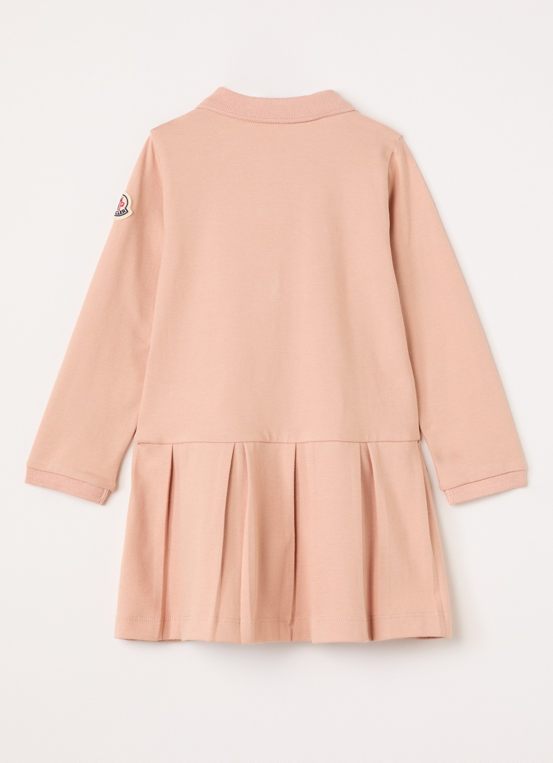 Moncler Polojurk van piqué katoen - voorkant 2 roze