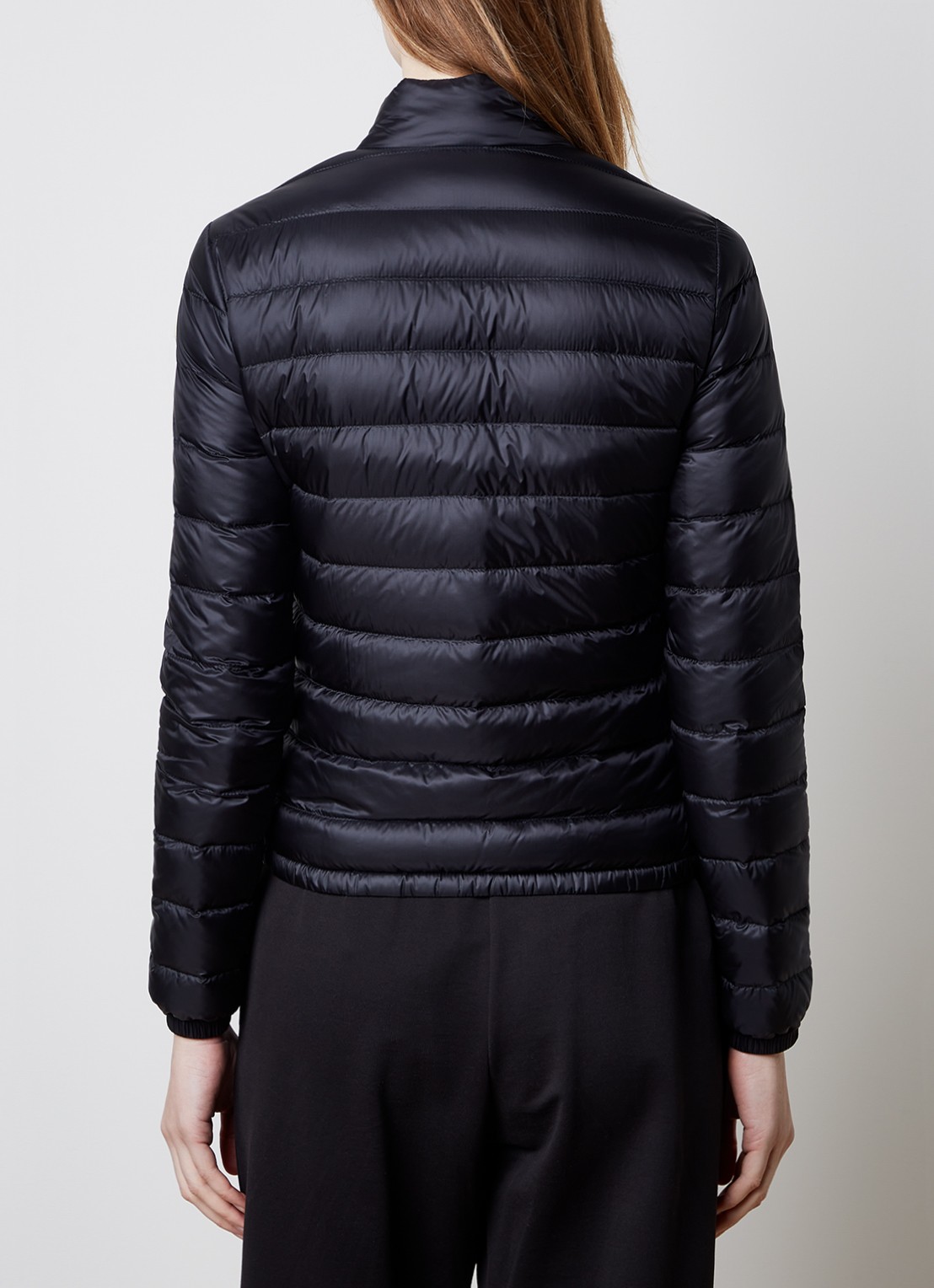 Moncler Puffer jack met donsvulling en klepzakken - achterkant 5 zwart