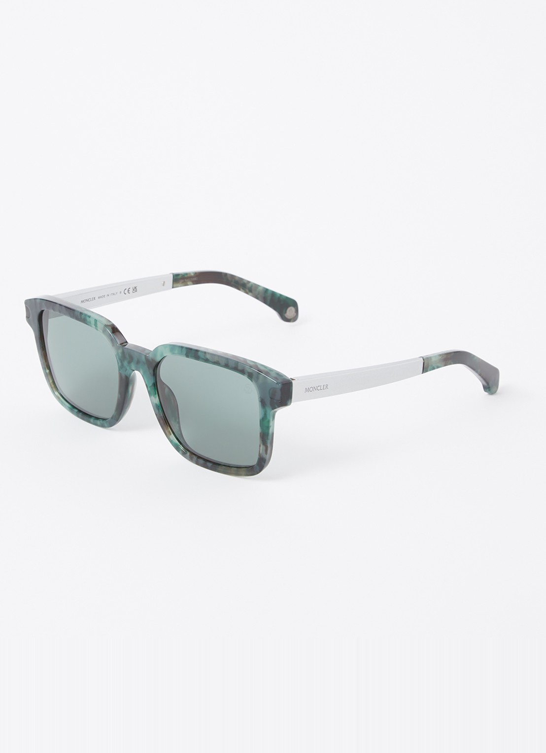 Moncler Quaderna zonnebril ME6006 - voorkant donkergroen
