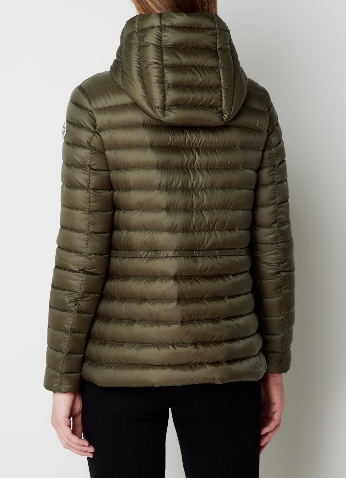 Moncler Raie puffer jack met donsvulling en steekzakken - achterkant donkergroen