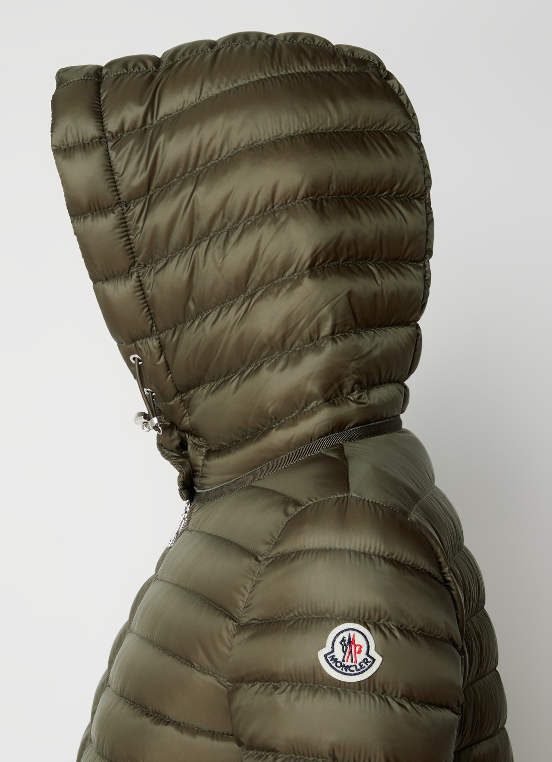 Moncler Raie puffer jack met donsvulling en steekzakken - detail 3 donkergroen