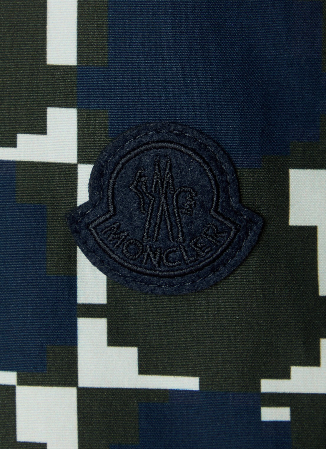 Moncler Regular fit overhemd met grafische print en logo - detail 3 legergroen