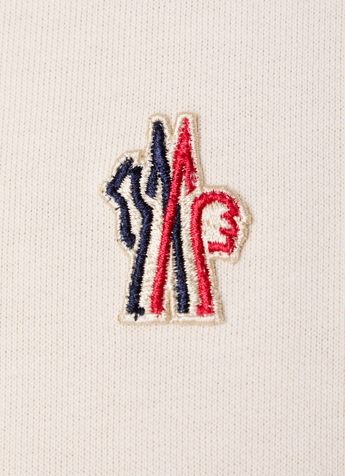 Moncler Regular fit polo met logo - detail 4 creme