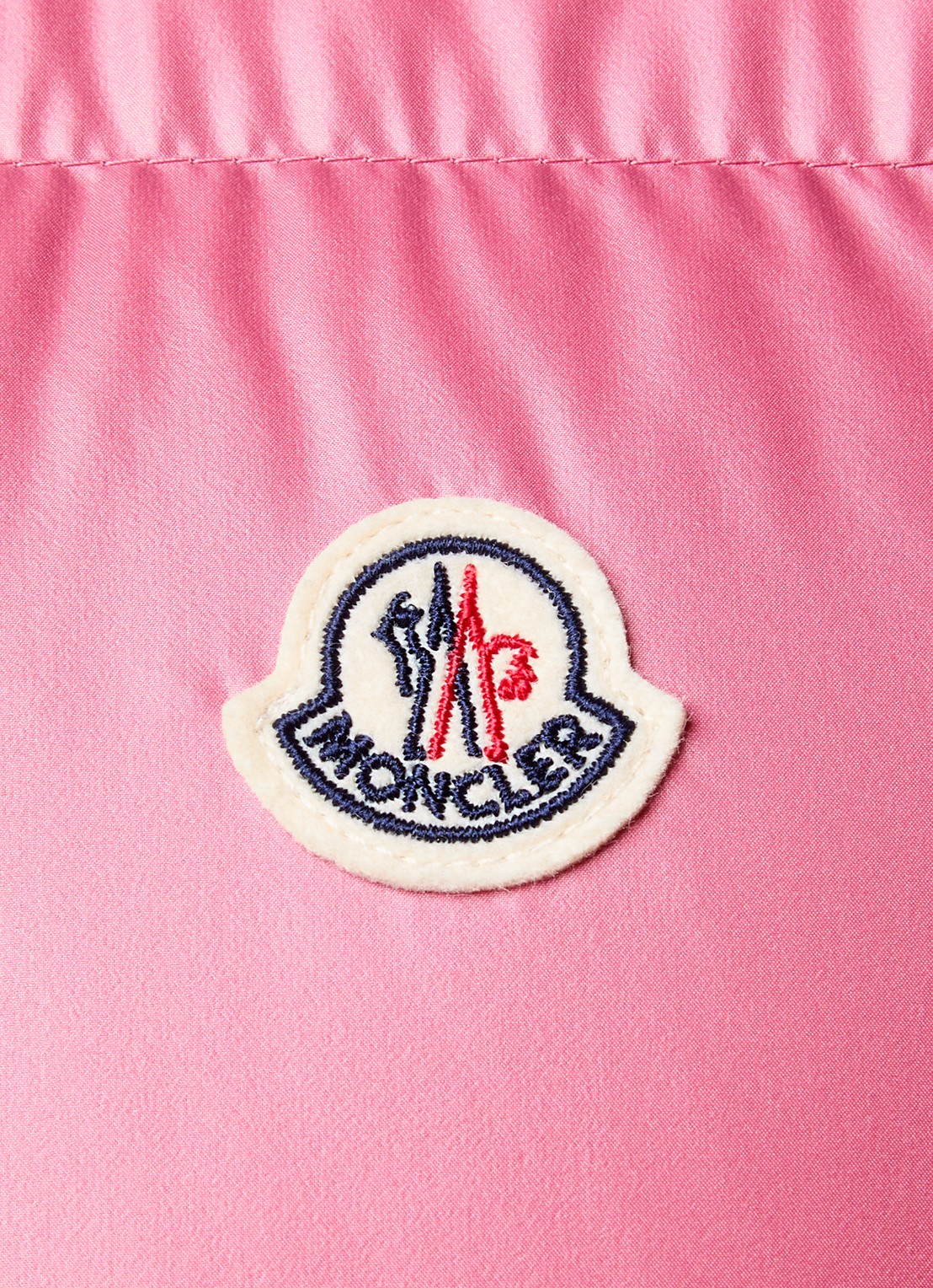 Moncler Restigo gewatteerde bodywarmer met donsvulling - detail 5 donkerroze