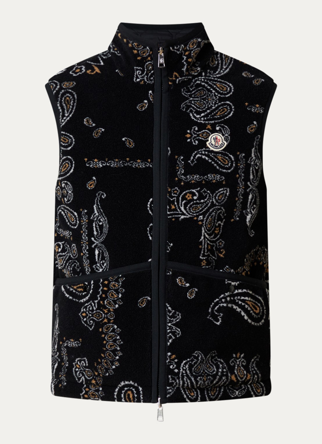 Moncler Reversible bodywarmer met steekzakken - voorkant 4 antraciet