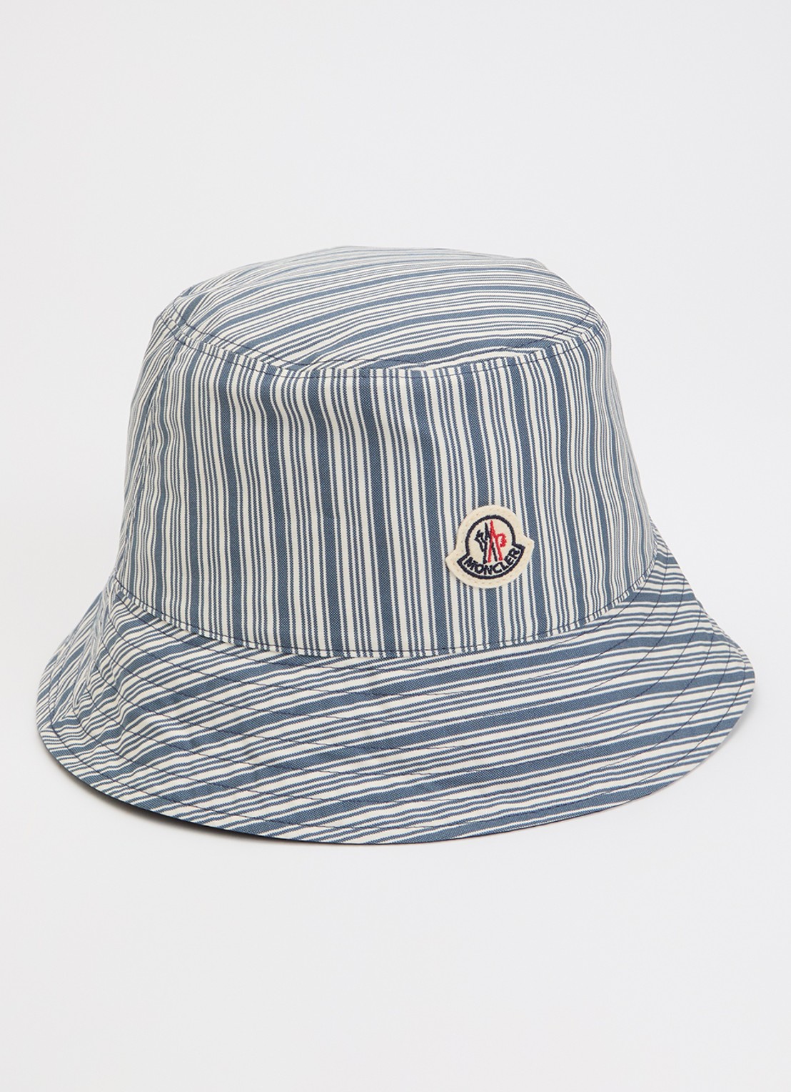 Moncler Reversible bucket hoed met logo - voorkant 3 blauw