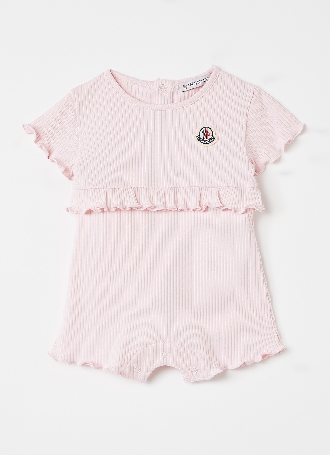 Moncler Romper met ruches - voorkant roze
