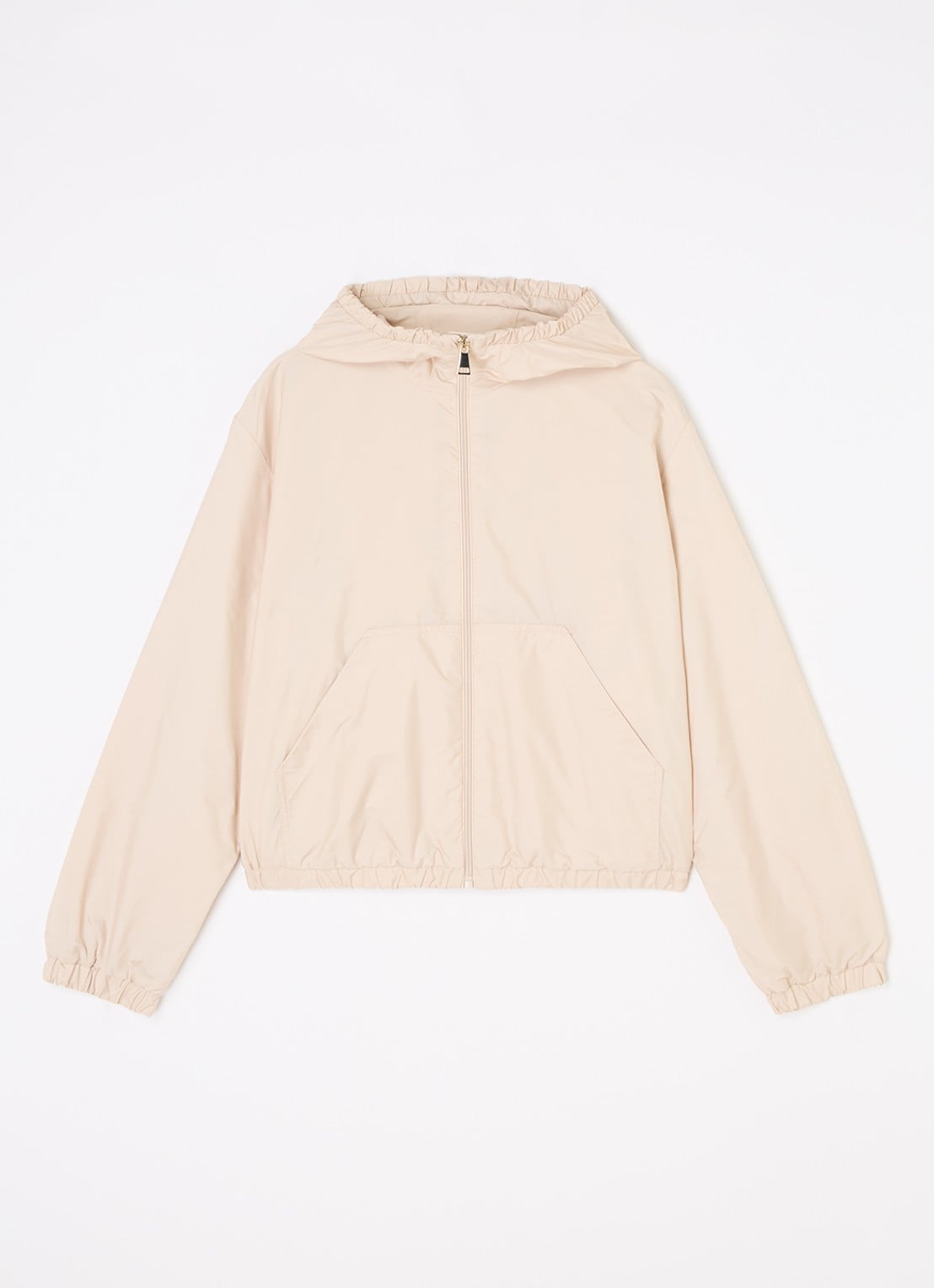Moncler Saria jack met backprint - voorkant beige