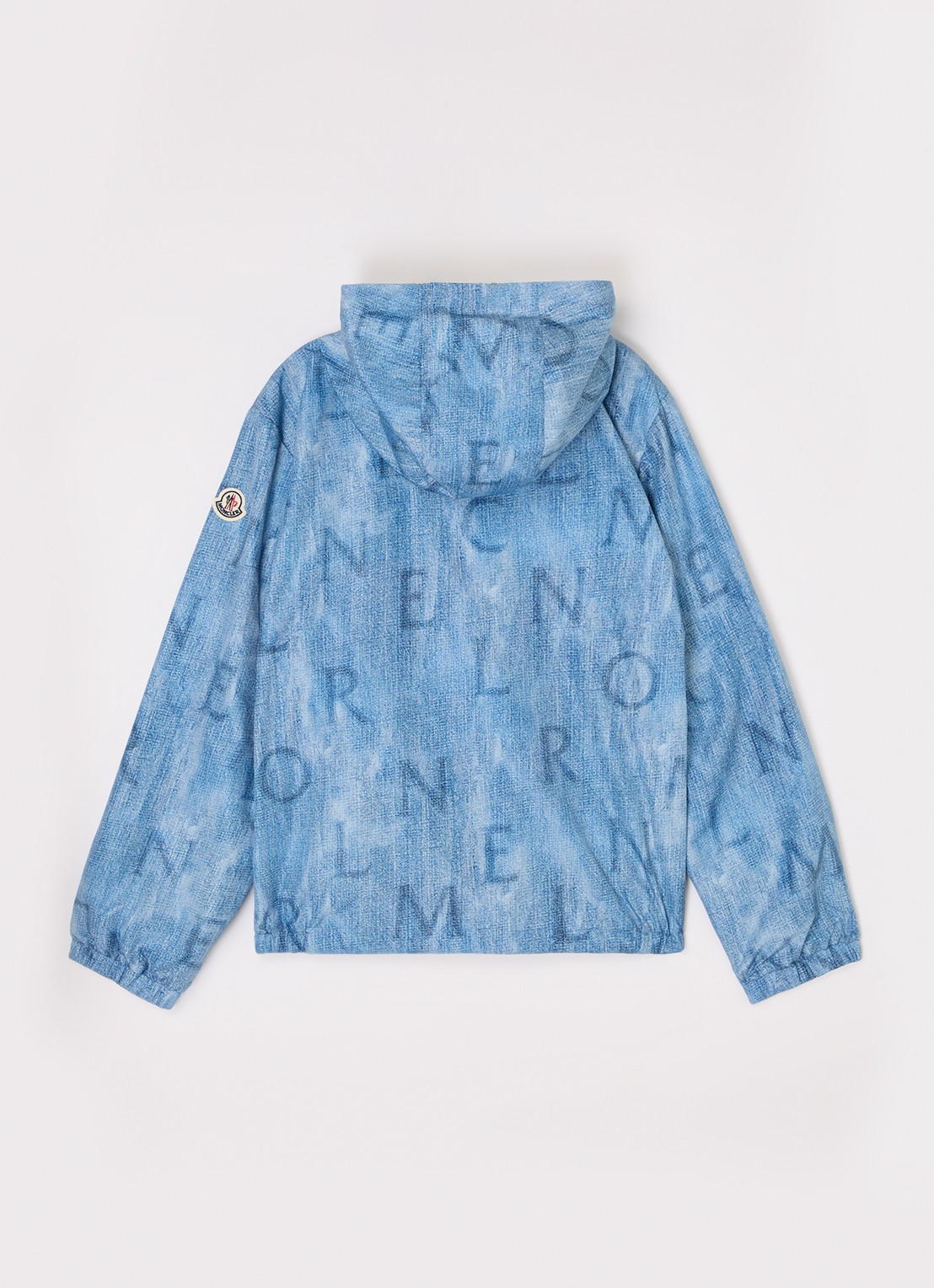 Moncler Seanle jack met capuchon - achterkant middenblauw