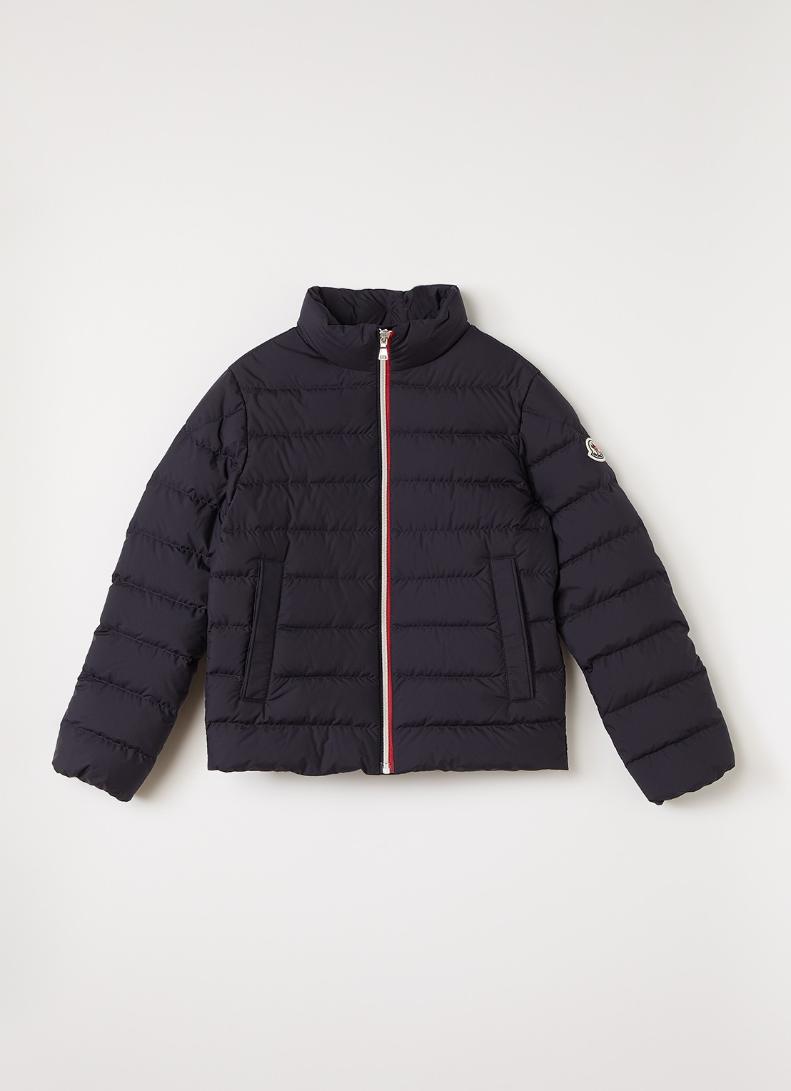 Moncler Serapio puffer jack met ritszakken - voorkant donkerblauw