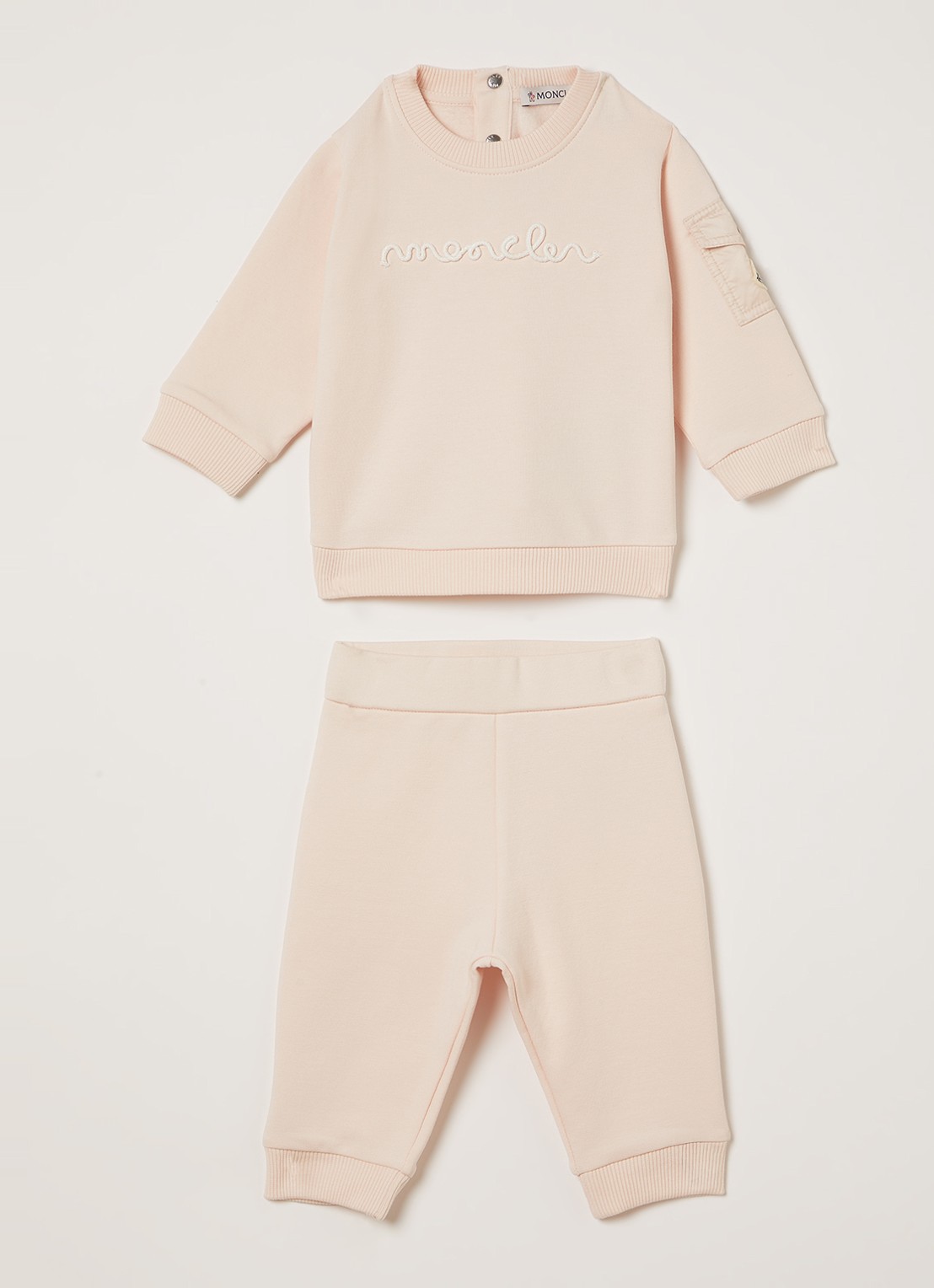 Moncler Set van sweater met joggingbroek 2-delig - voorkant roze