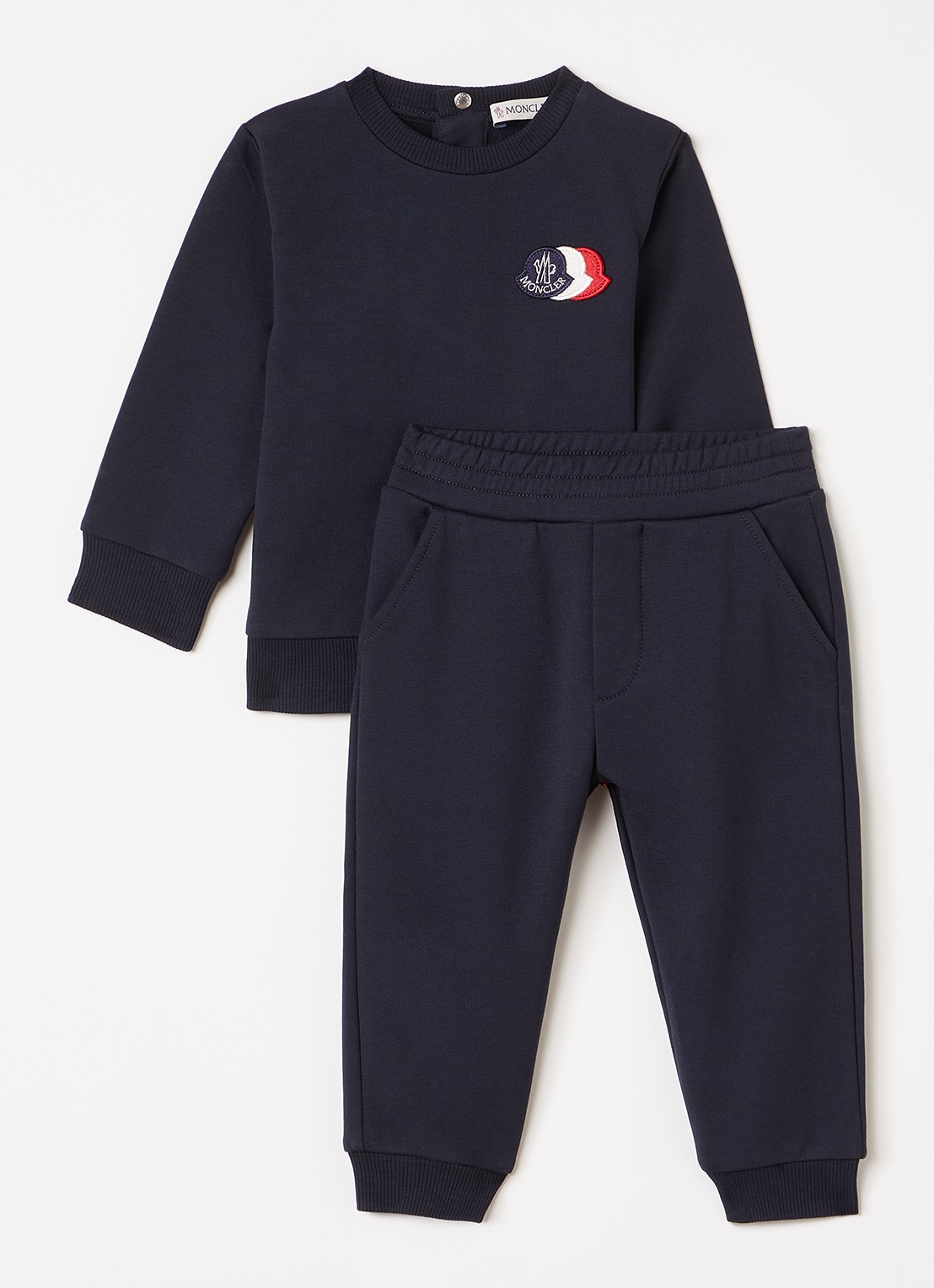 Moncler Set van sweater met joggingbroek 2-delig - voorkant donkerblauw