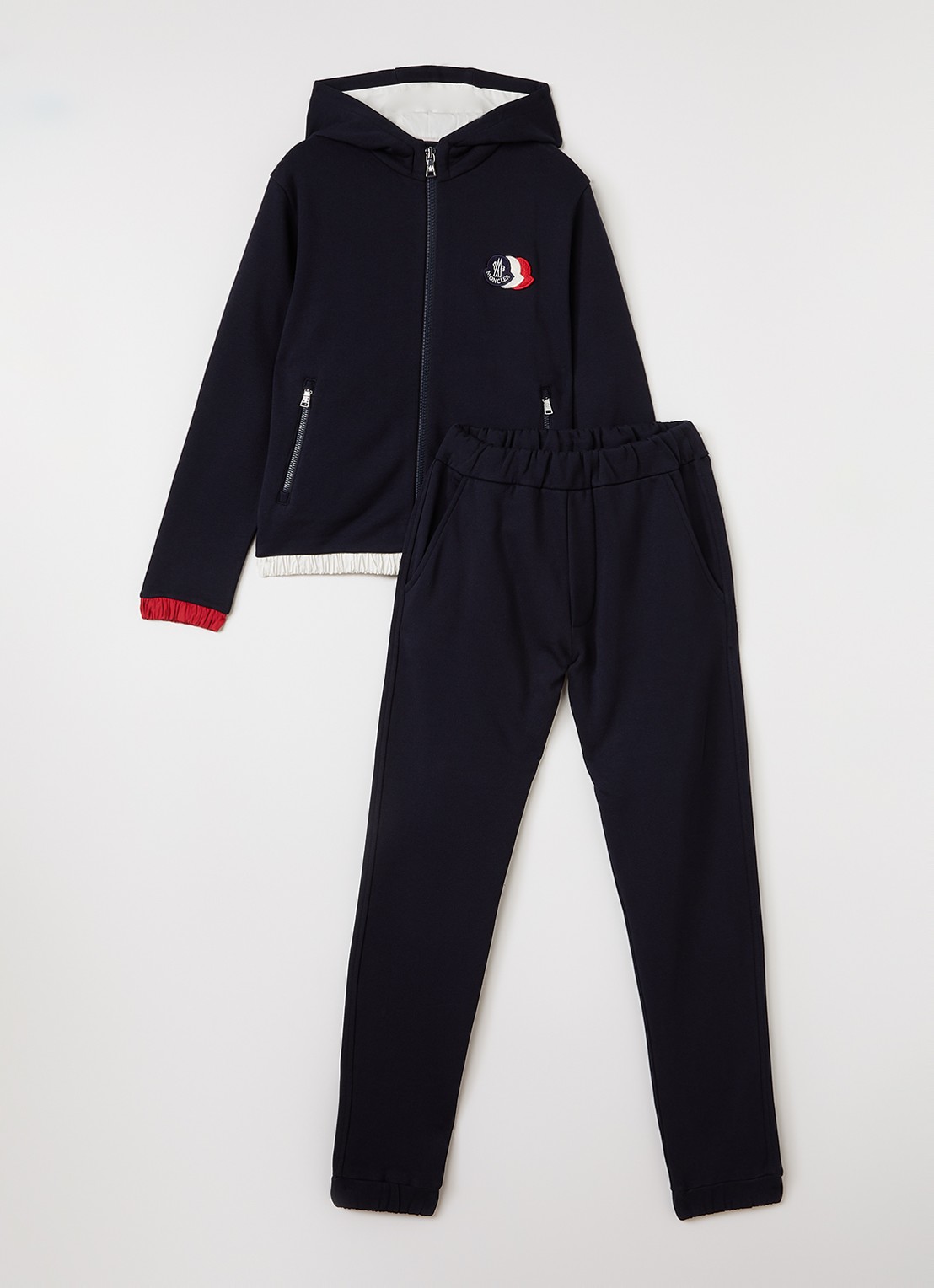 Moncler Set van sweatvest met joggingbroek 2-delig - voorkant donkerblauw