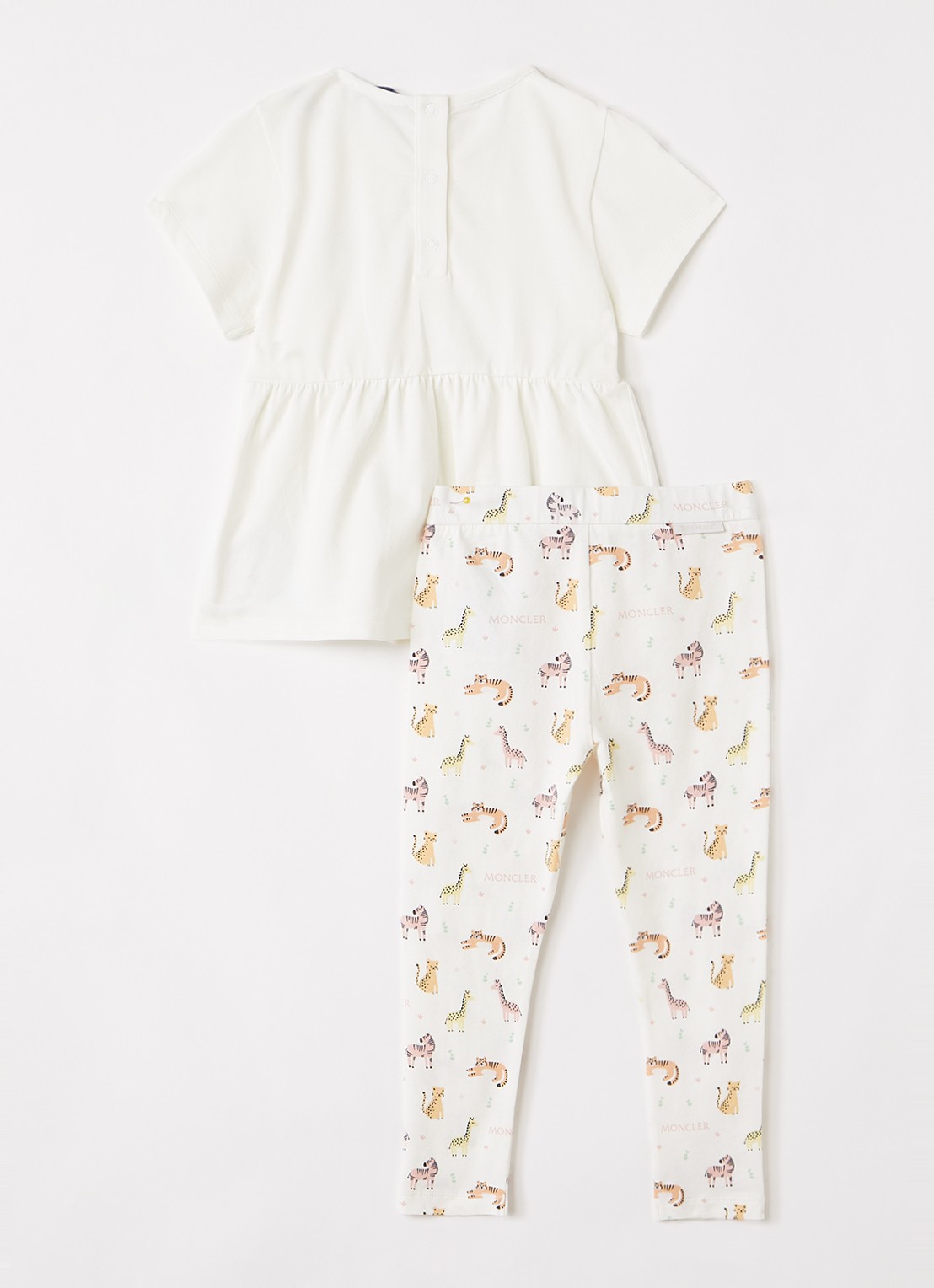 Moncler Set van top met legging 2-delig - voorkant 2 gebroken wit