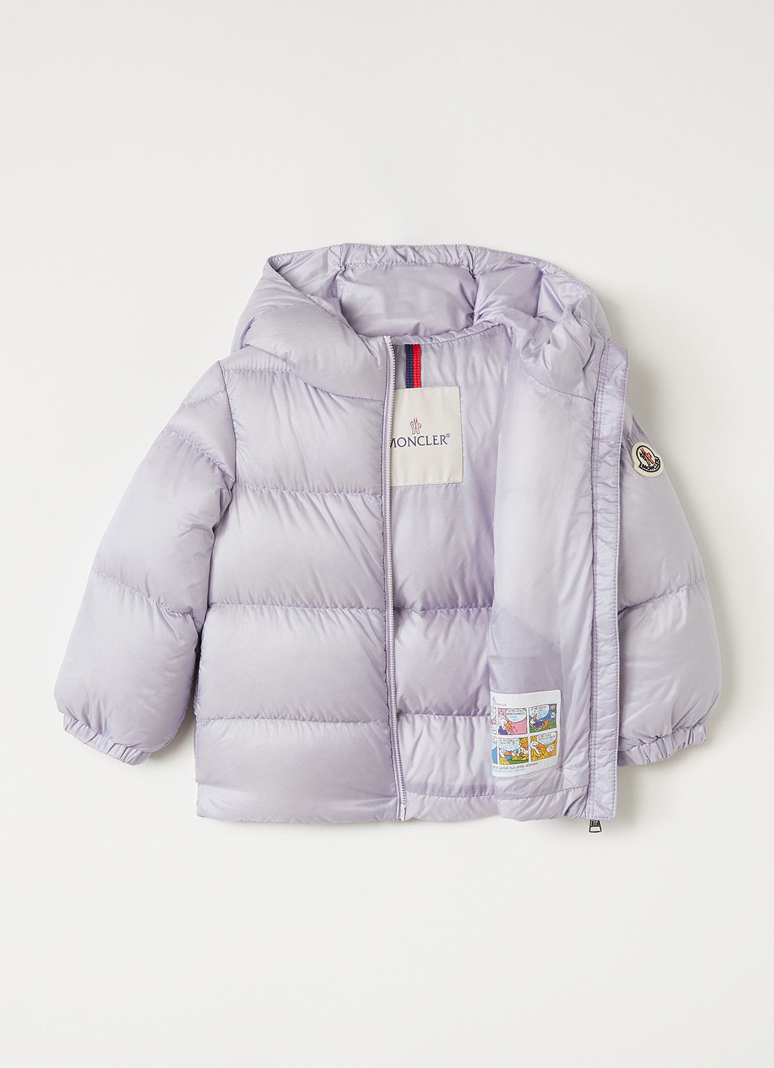 Moncler Sharon puffer jack met donsvulling - voorkant 2 lichtpaars
